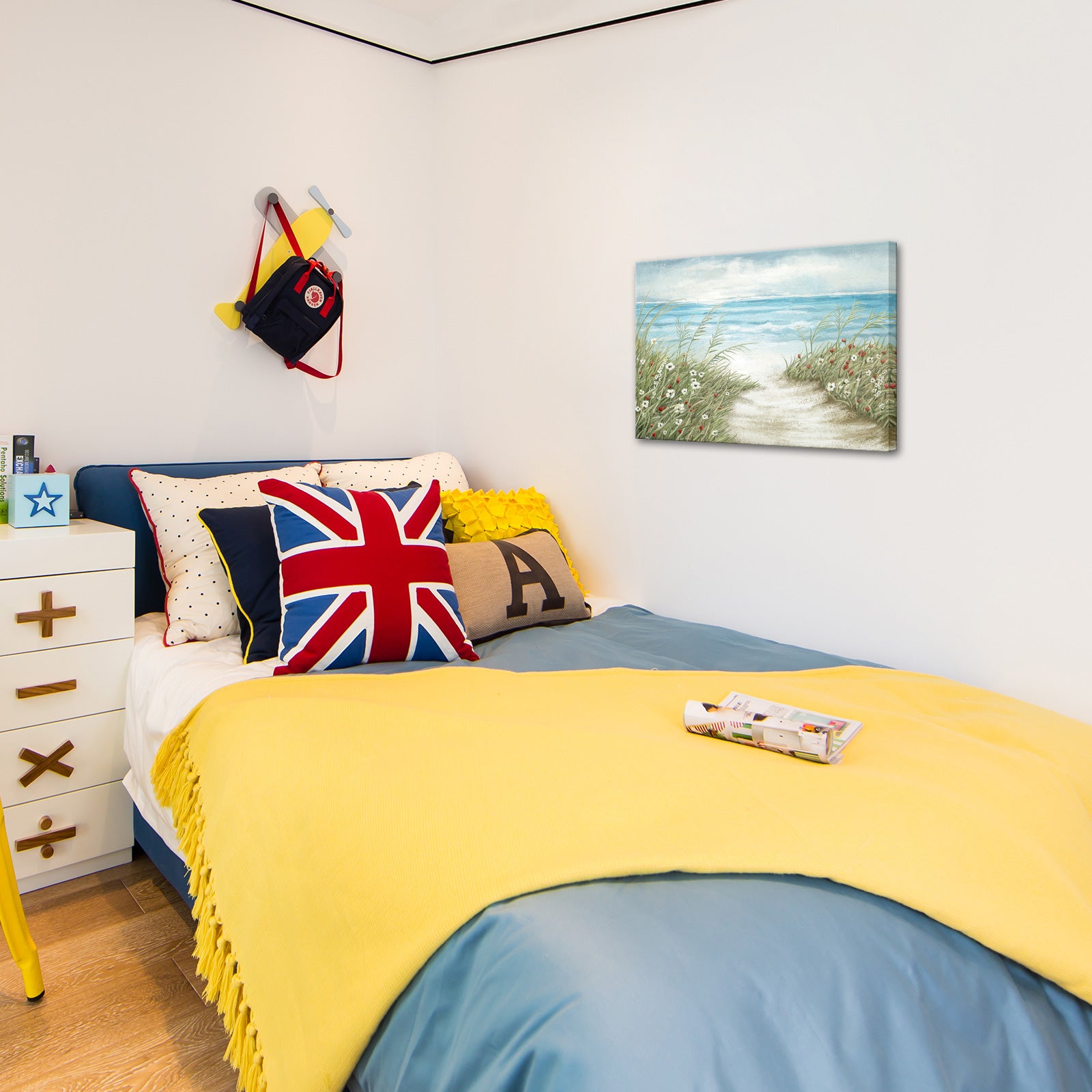 seaside landscape large canvas wall art for living room