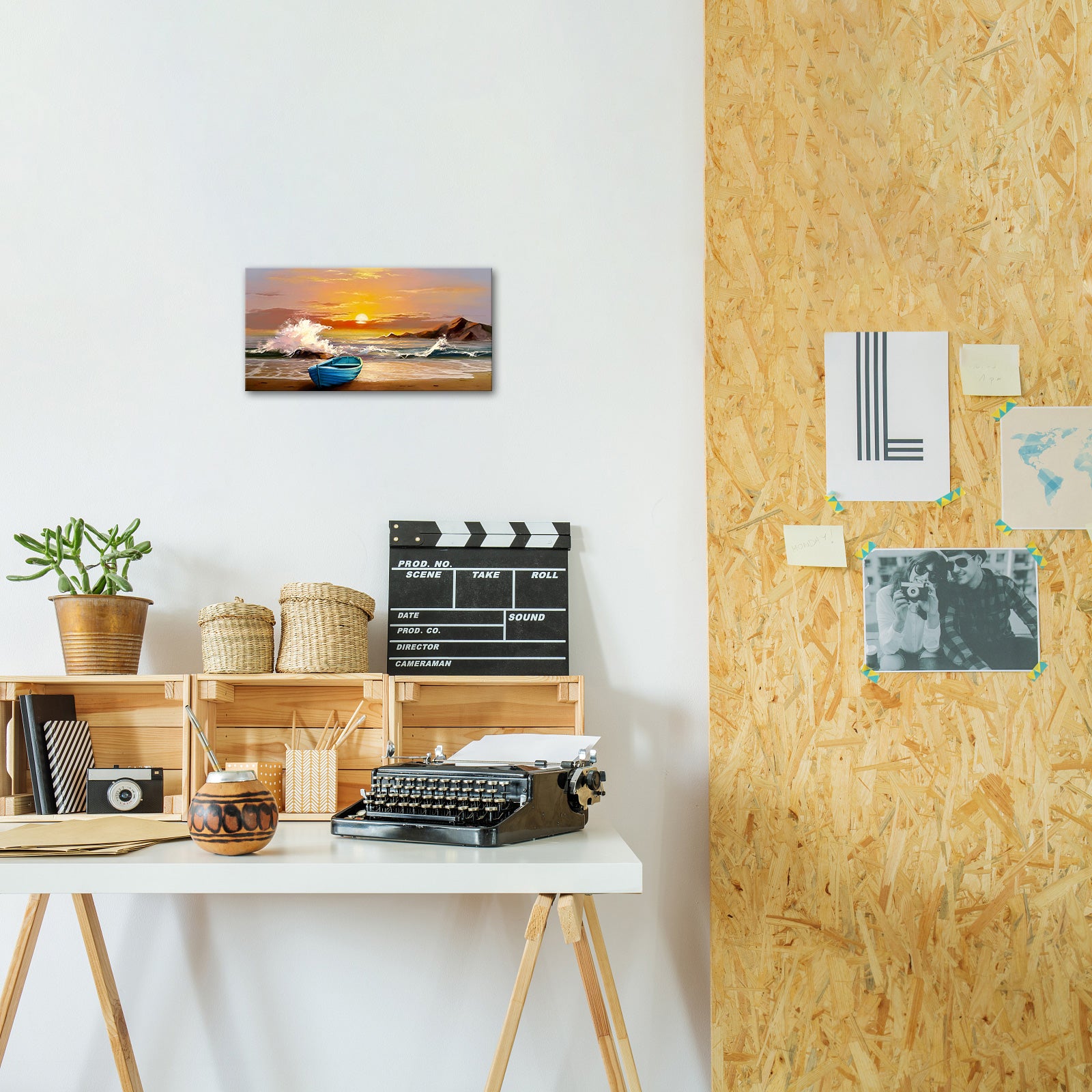 Peaceful seaside travel memories wall beautiful magical bathroom wall