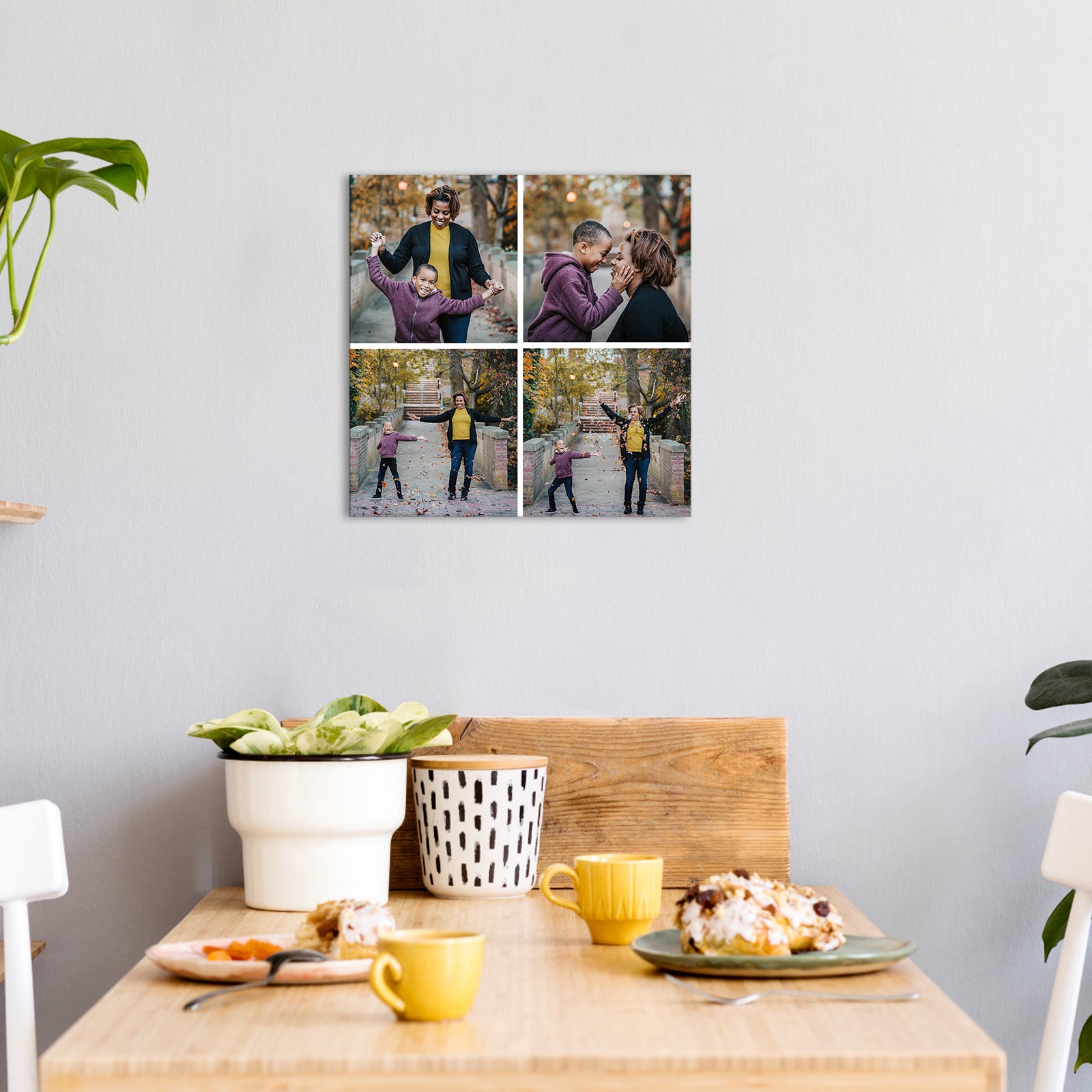 Square Collage Photo Family Photo Collection Canvas Print