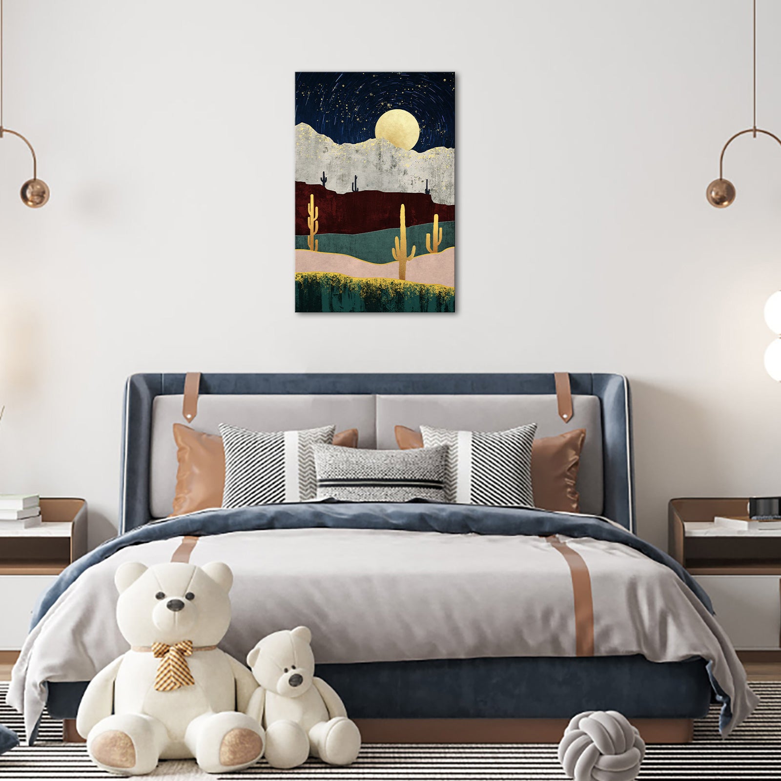 Abstract wind mountain forest cheap large canvas wall art under $50