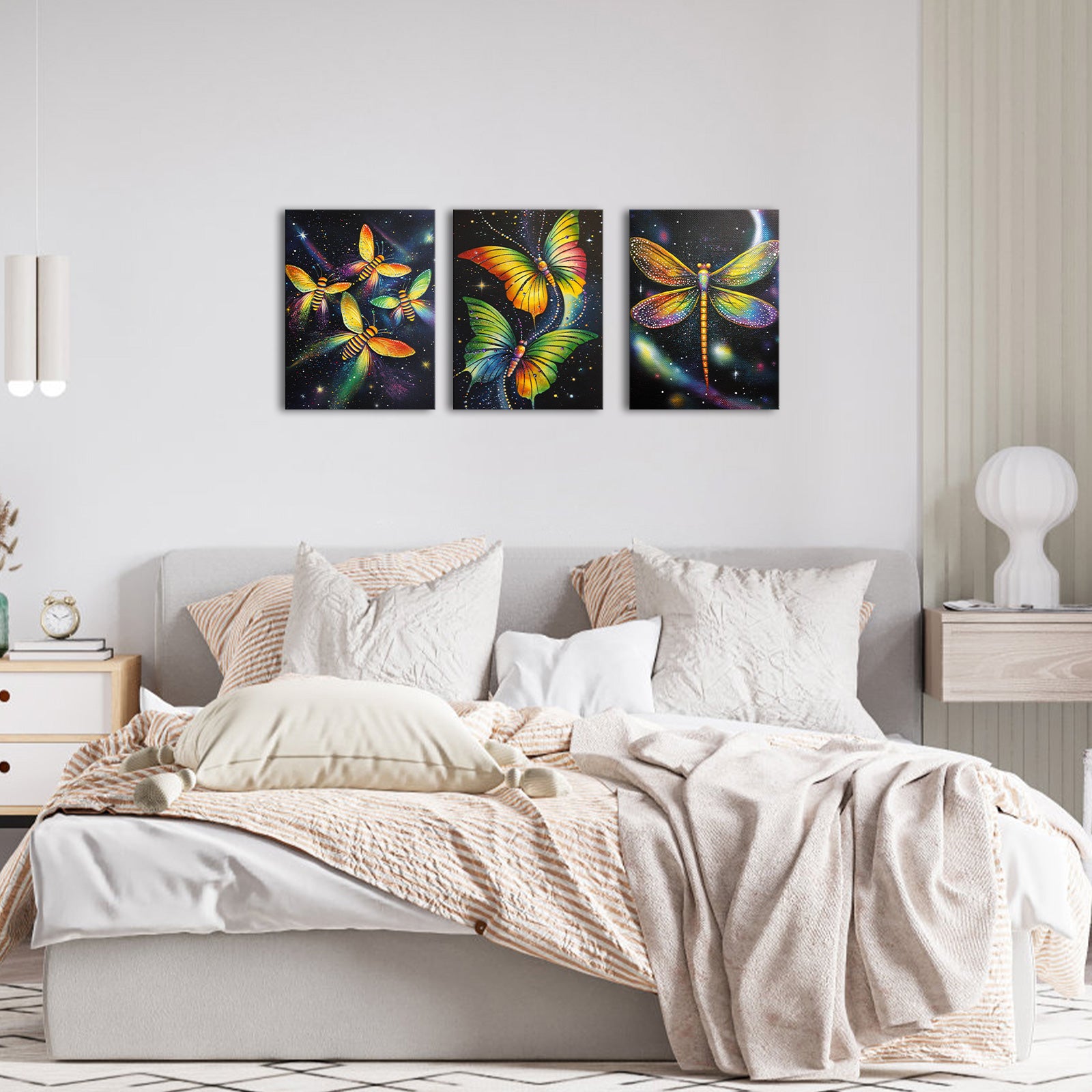 Colorful Insects Butterflies Dragonflies