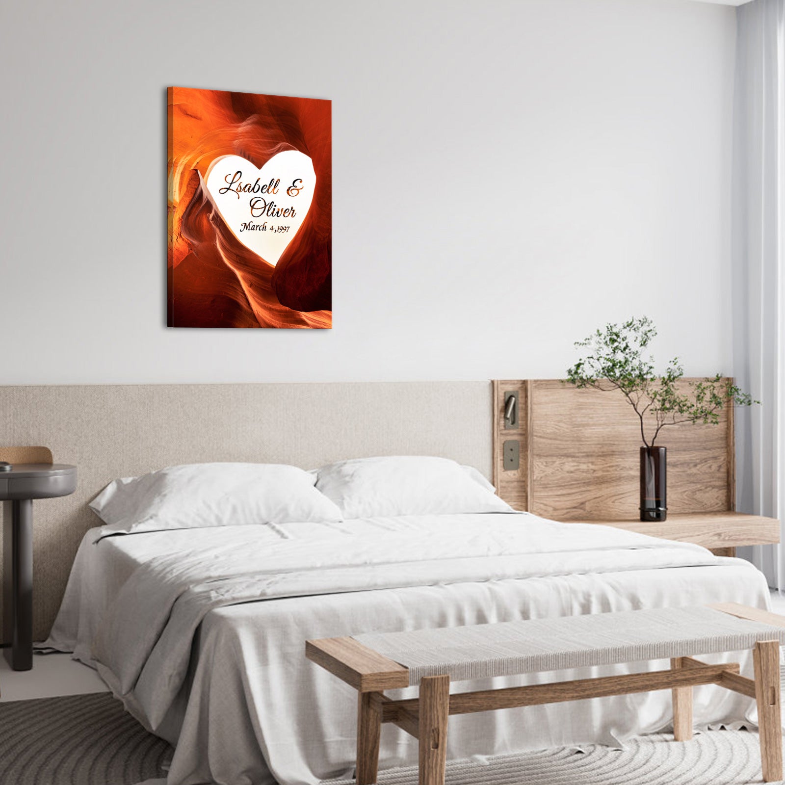 Personalized Couple Name & Date Canvas Prints