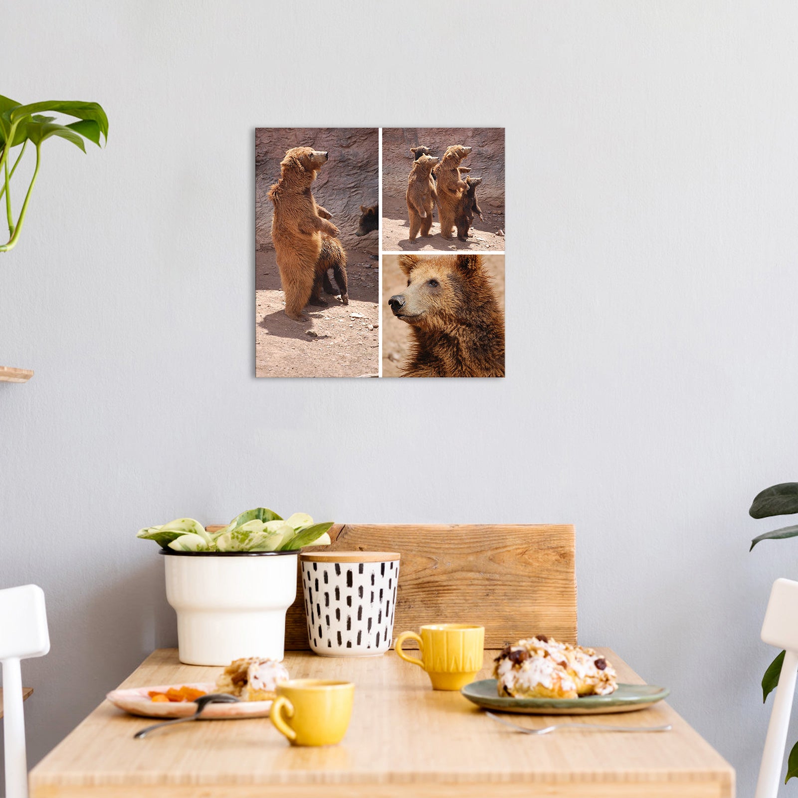 diy picture collage on canvas for living room wall