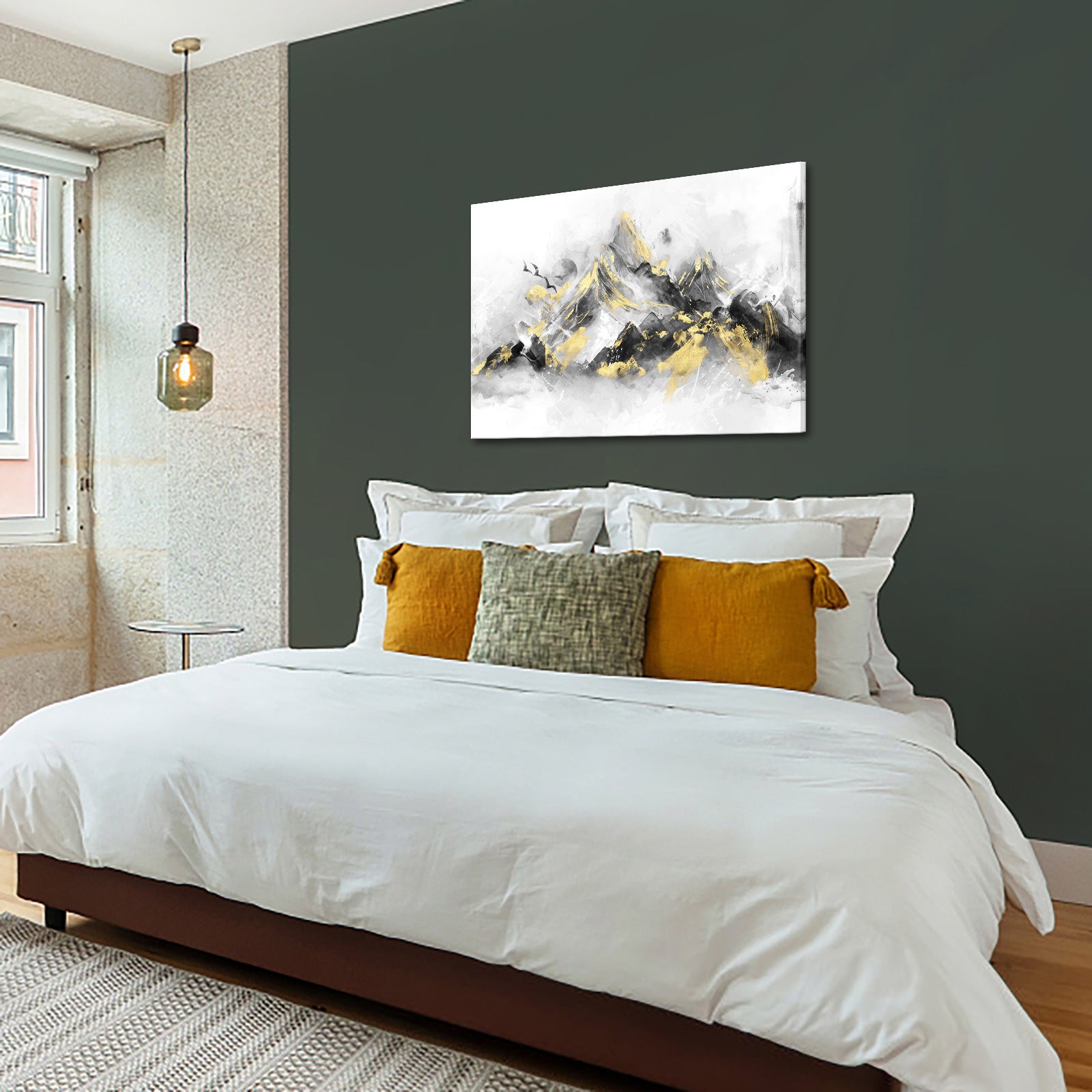 Abstract Mountain Peaks