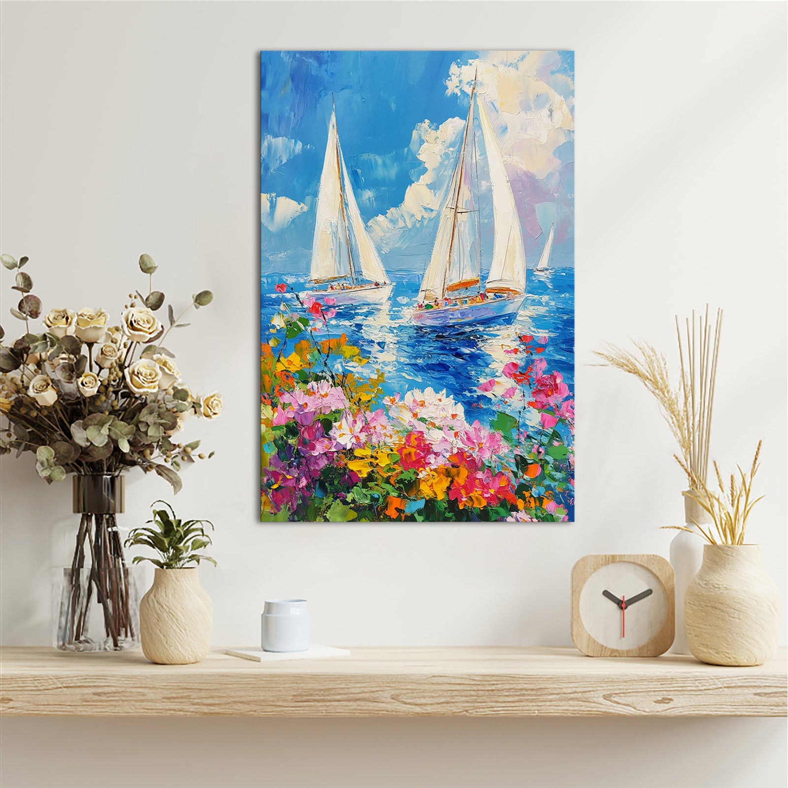 Sailing Boat On Sea