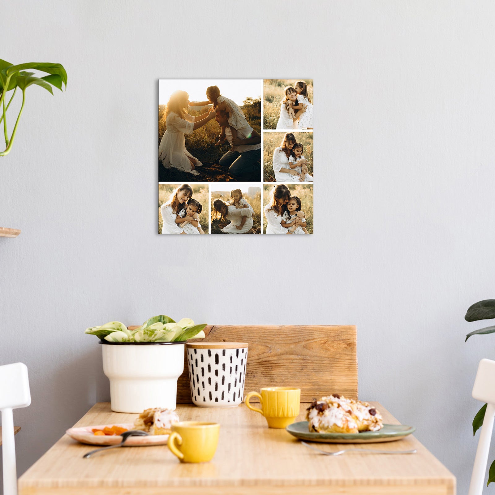 diy picture collage on canvas for wall decor