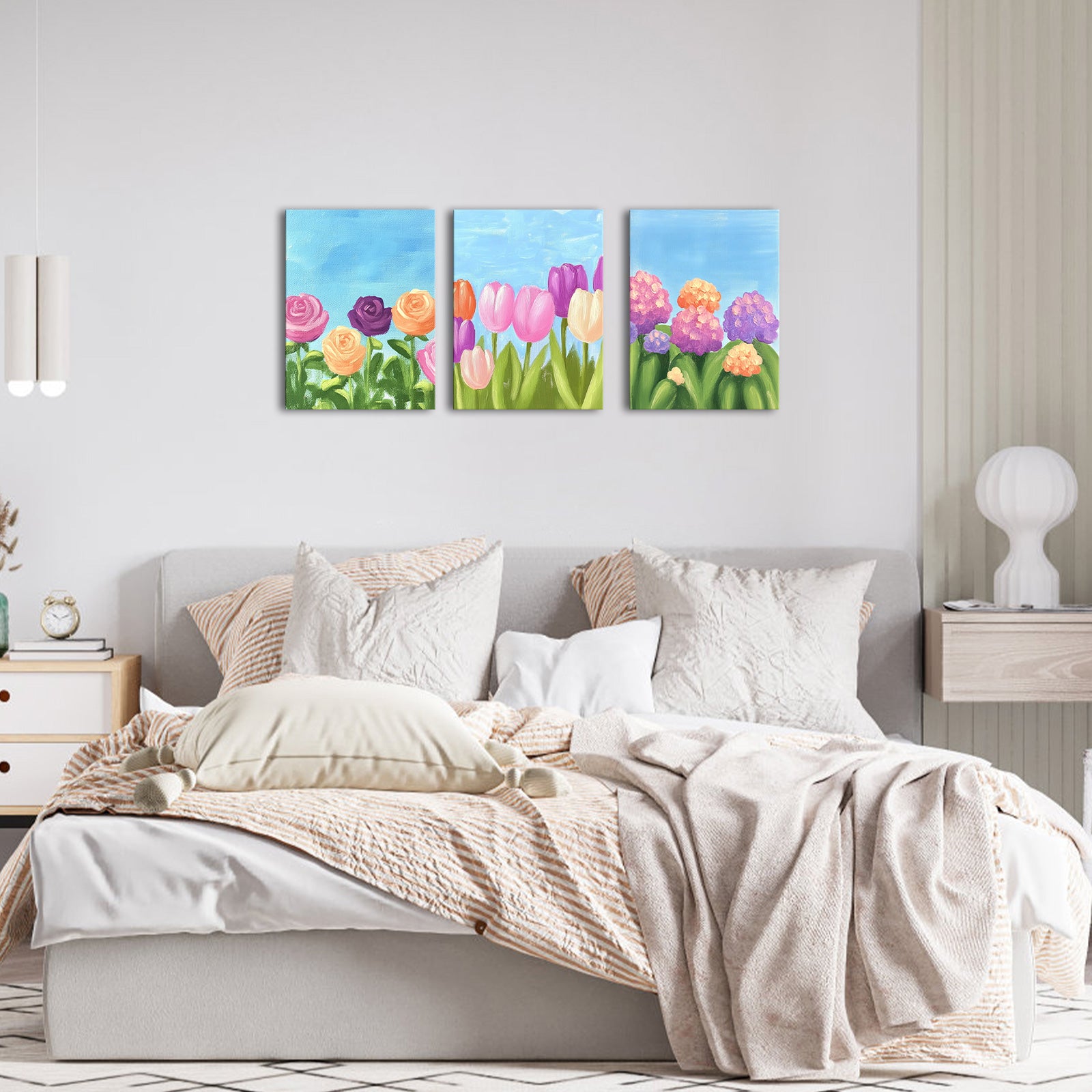 Beautiful Flowers Under The Blue Sky