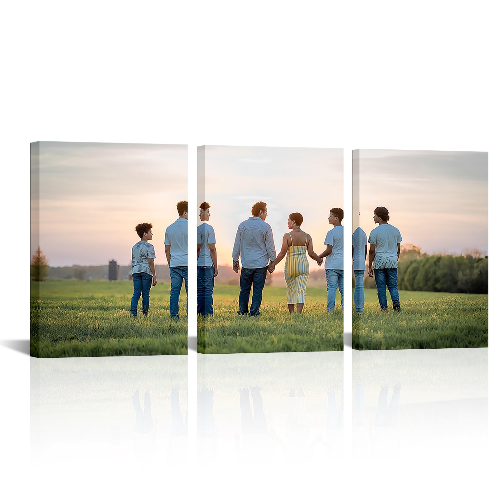 Custom 3-piece split canvas wall art