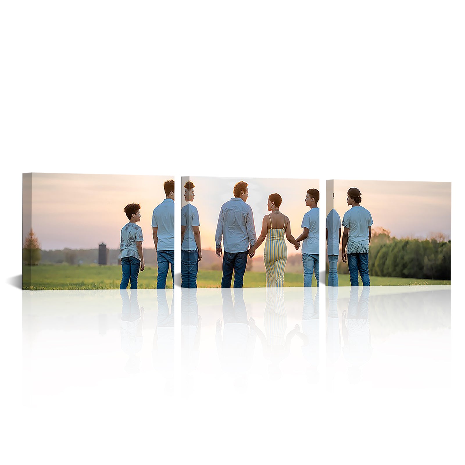 Personalized 3-panel custom wall print