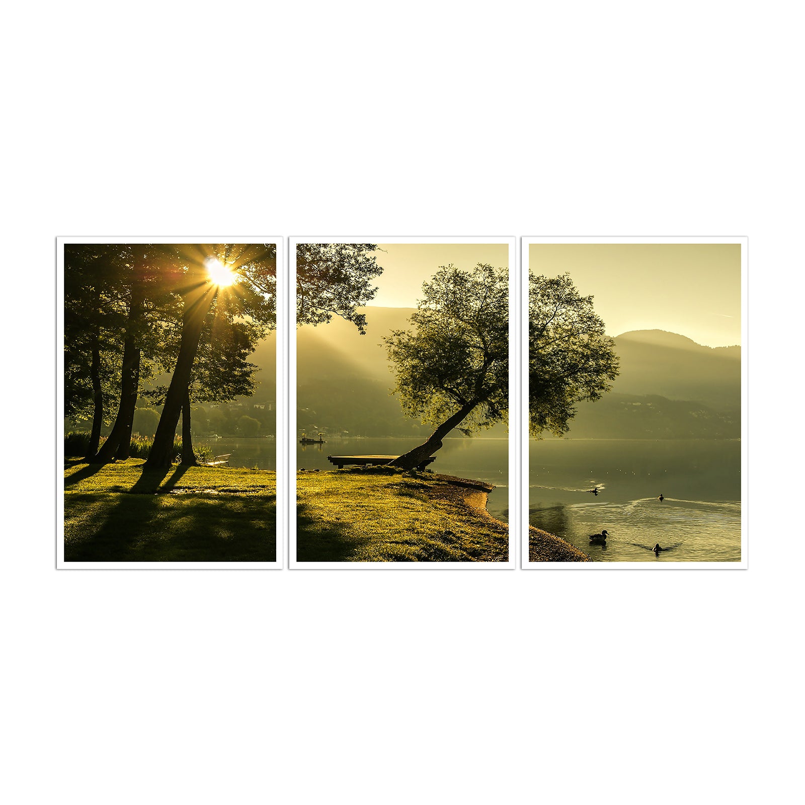 Custom 3-piece split scroll canvas print