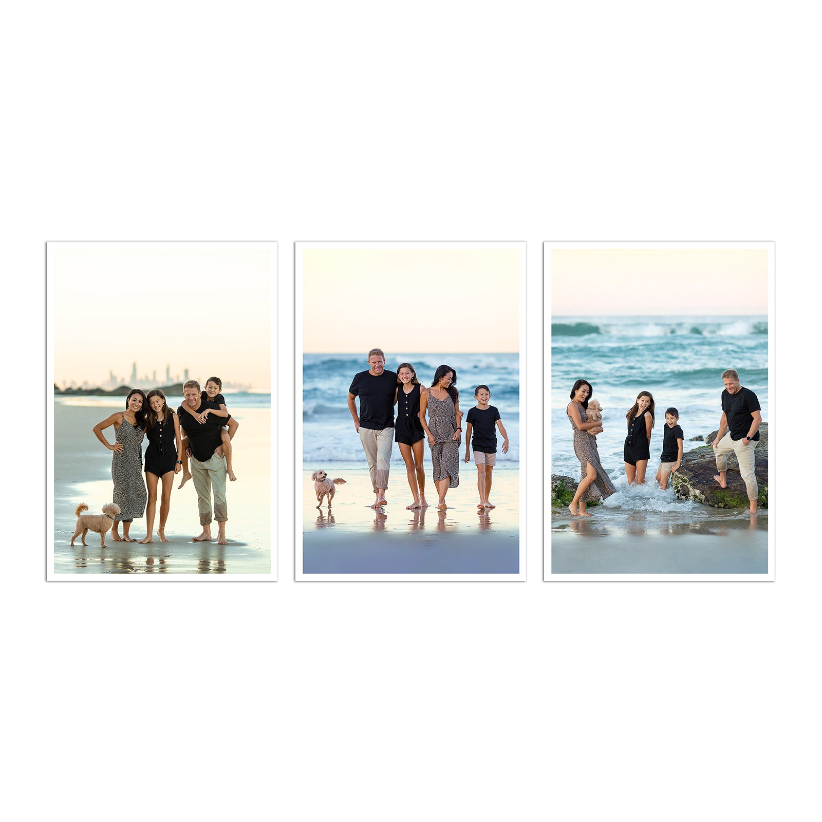 Memory photo scroll print on canvas