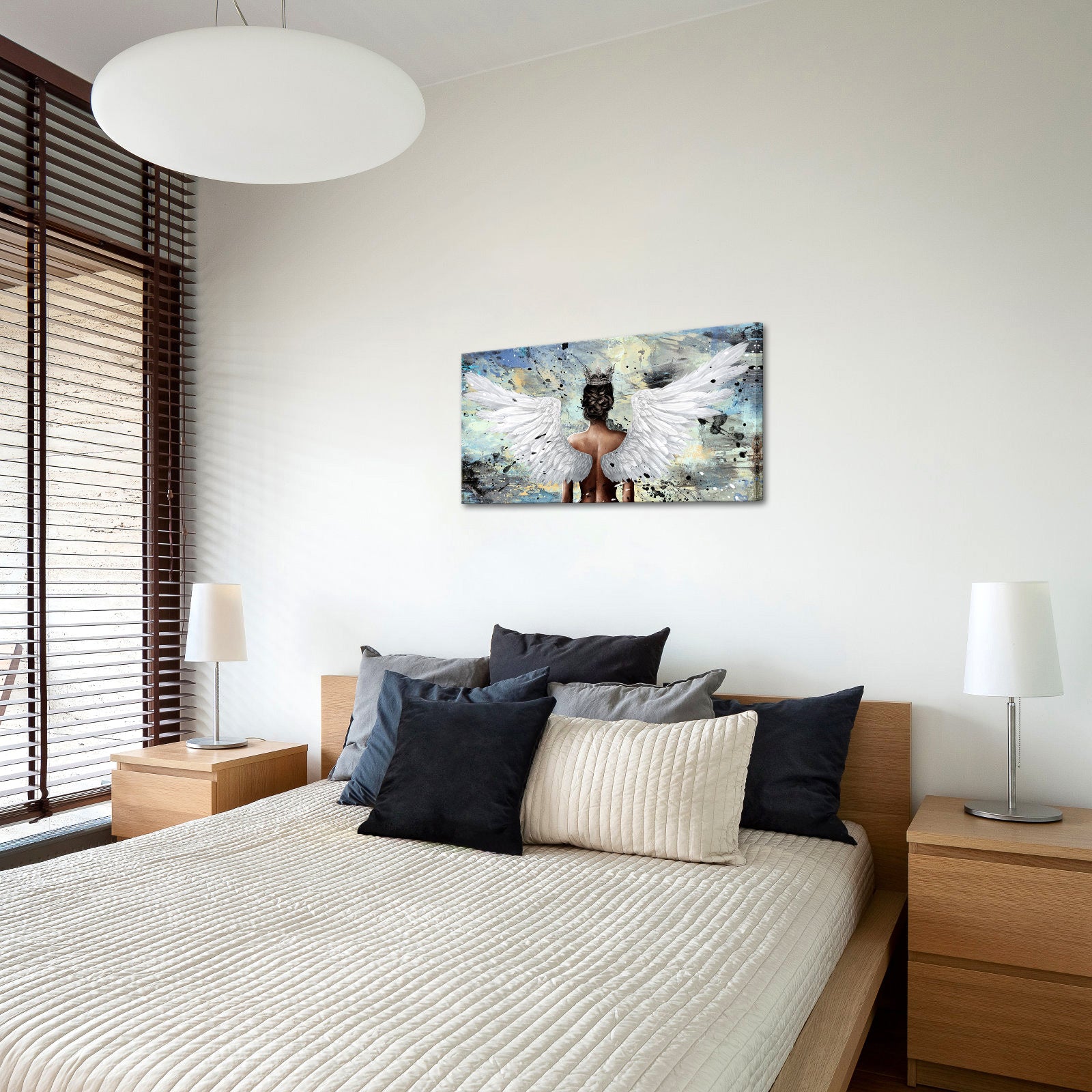 angel large custom canvas prints gentle high quality wall decoration