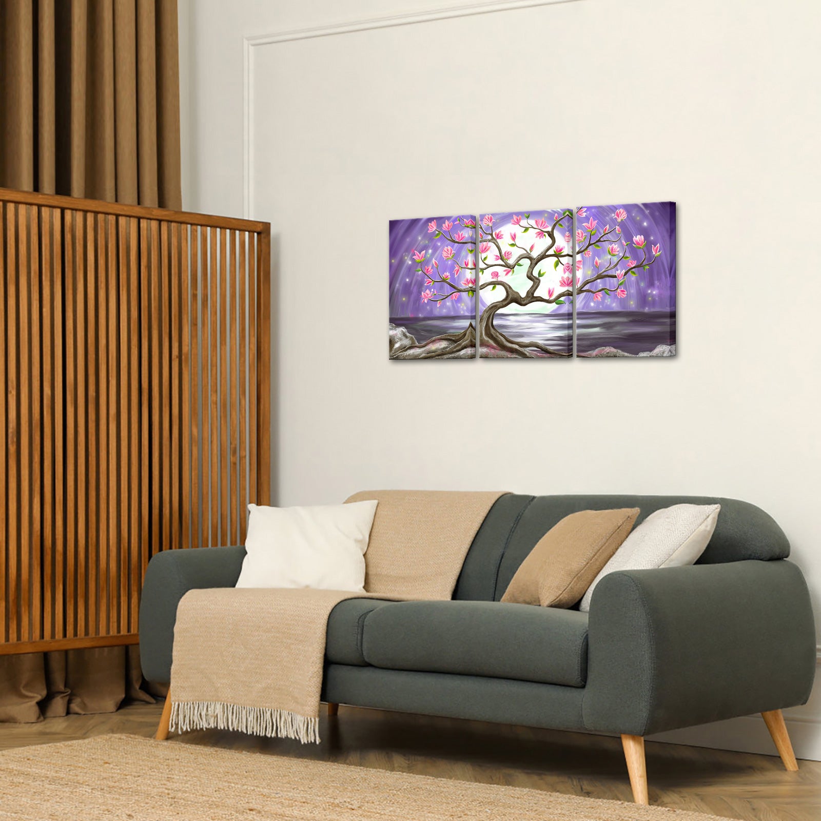 Seascape triptych landscape canvas print online