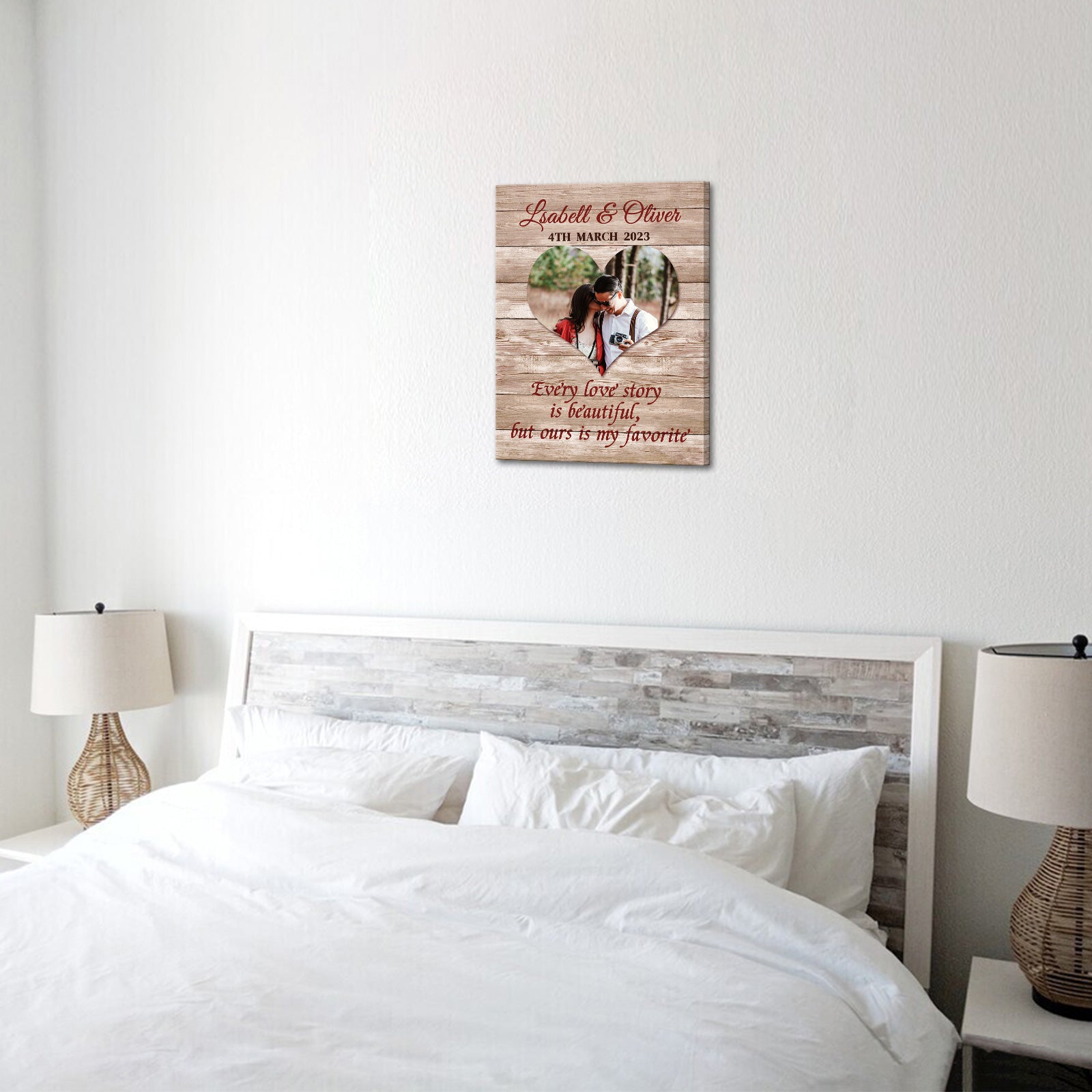 Custom Couple Canvas Wall Art