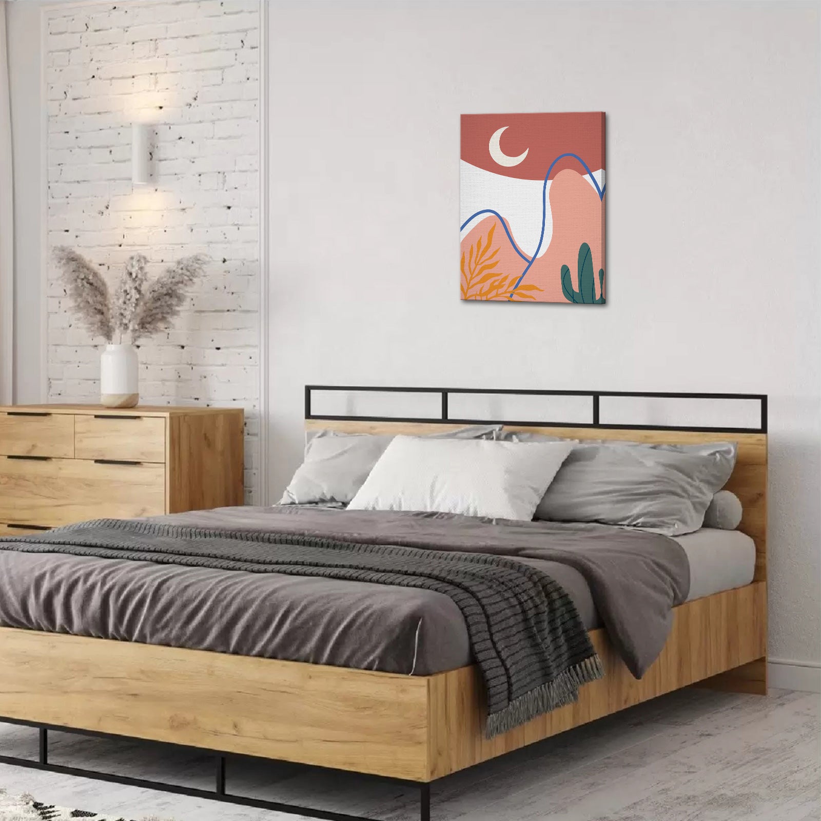 Minimalist Mountains canvas abstract canvas wall art for living room
