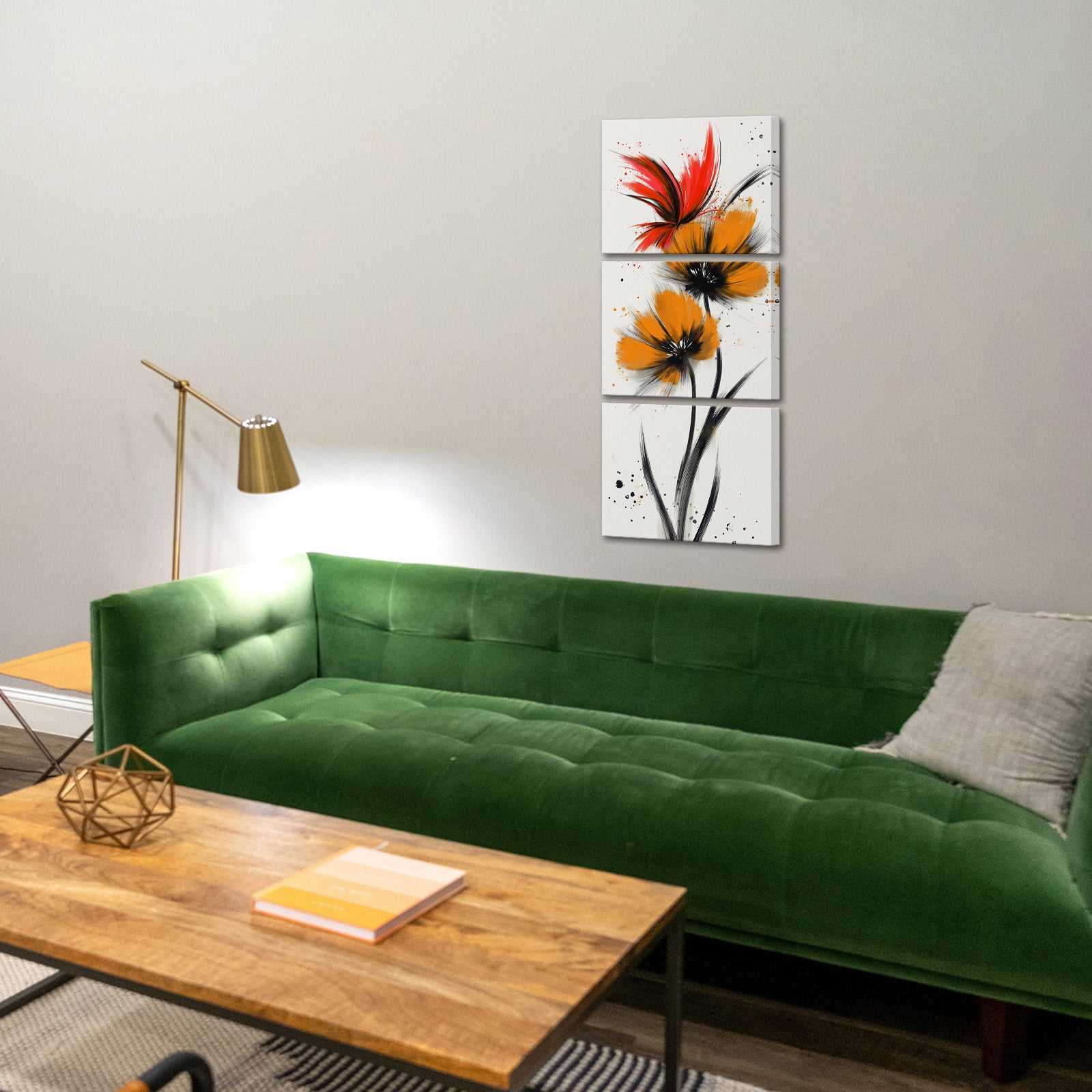 Abstract Bright Butterfly split canvas photo prints