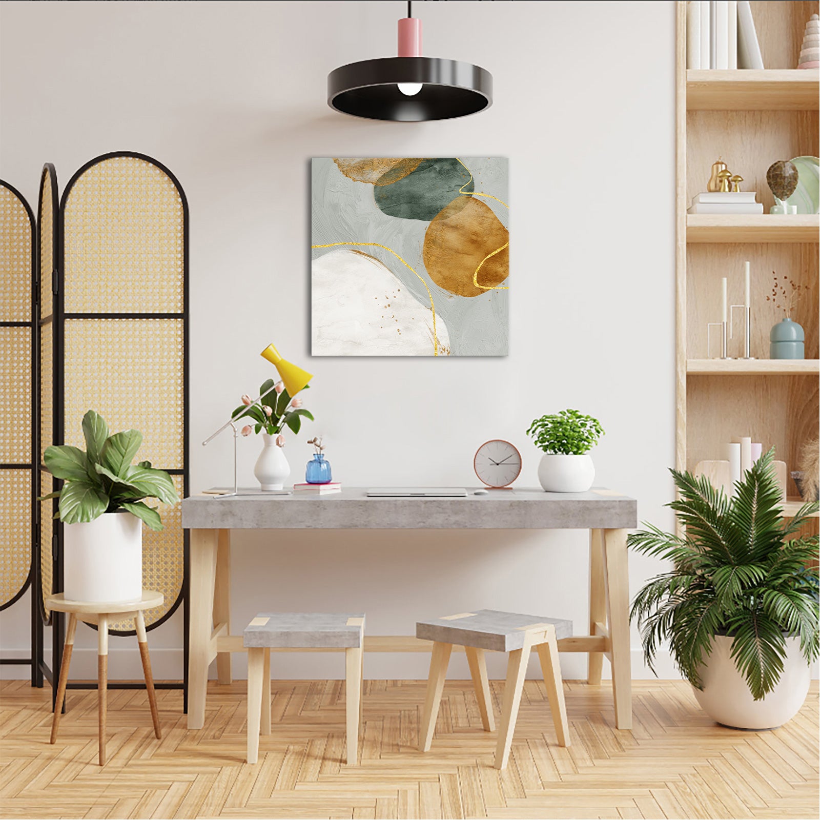 Modern Abstract Art Line art canvas print living room wall decor
