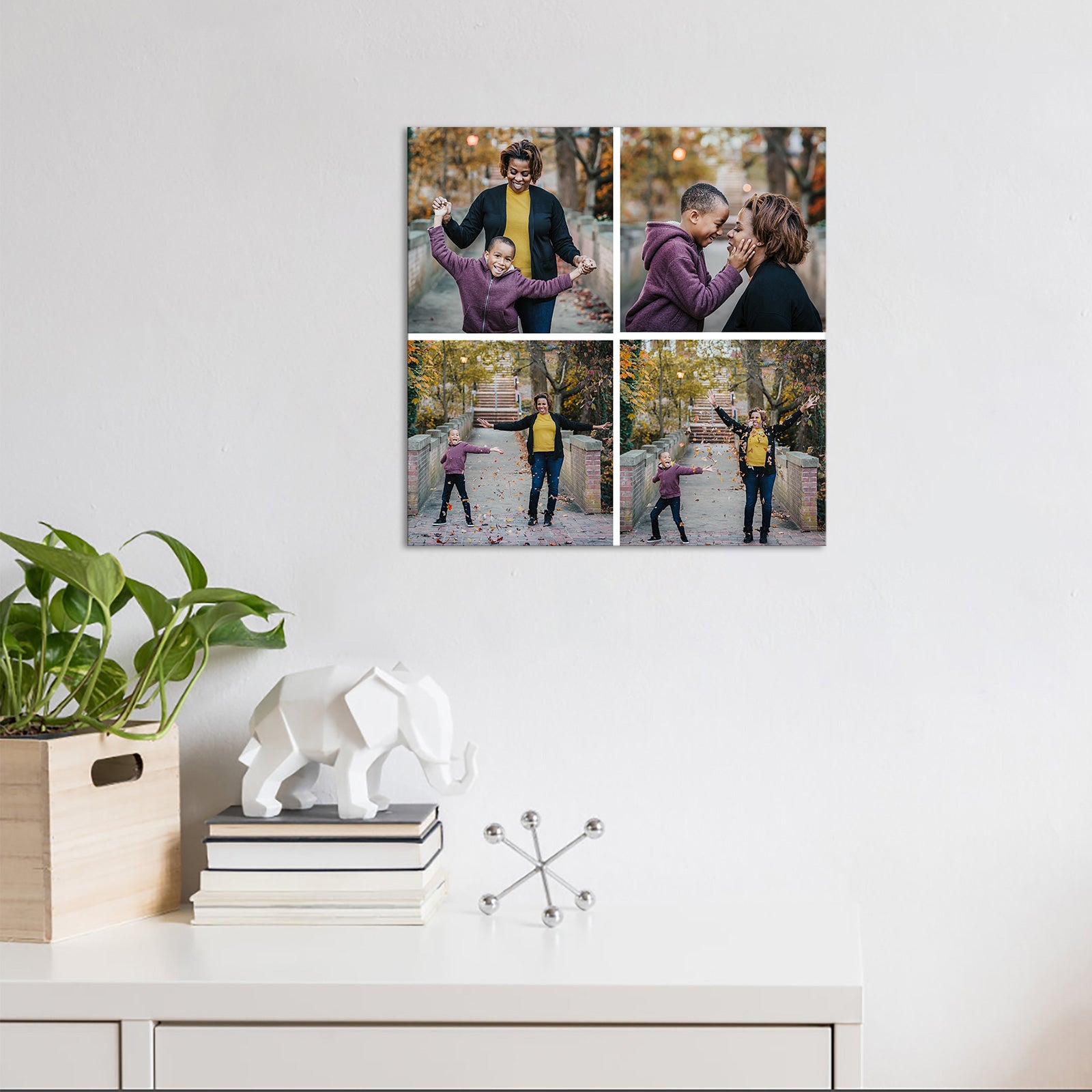 Square Collage Photo Family Photo Collection Canvas Print