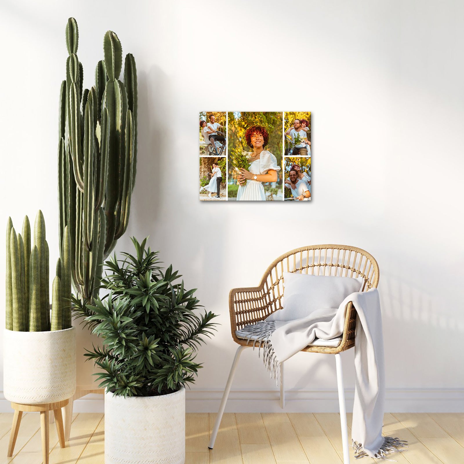 anniversary canvas photo print gift photo collage art