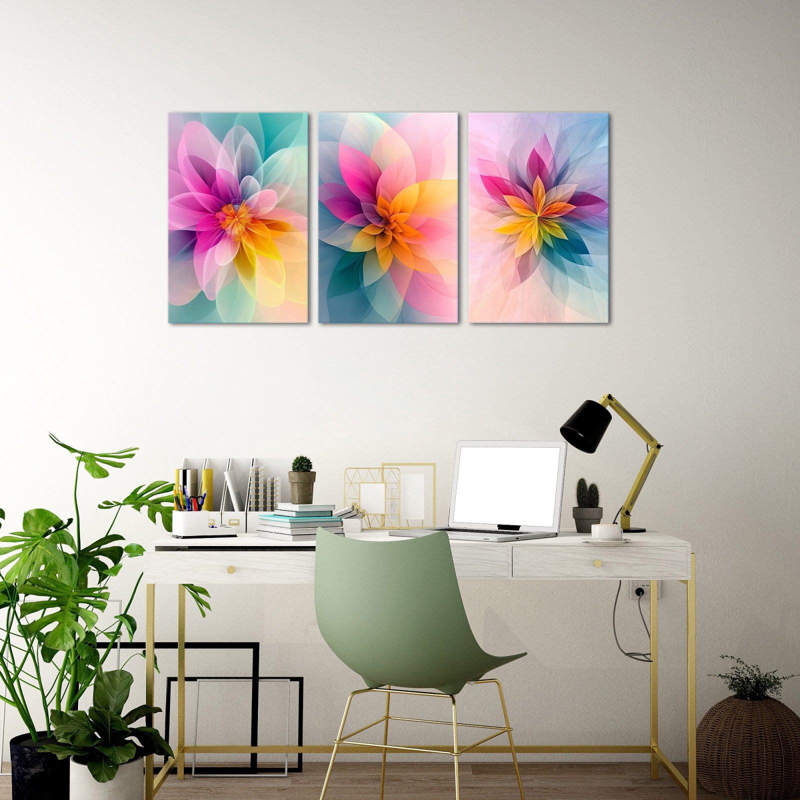 Abstract Colorful Floral