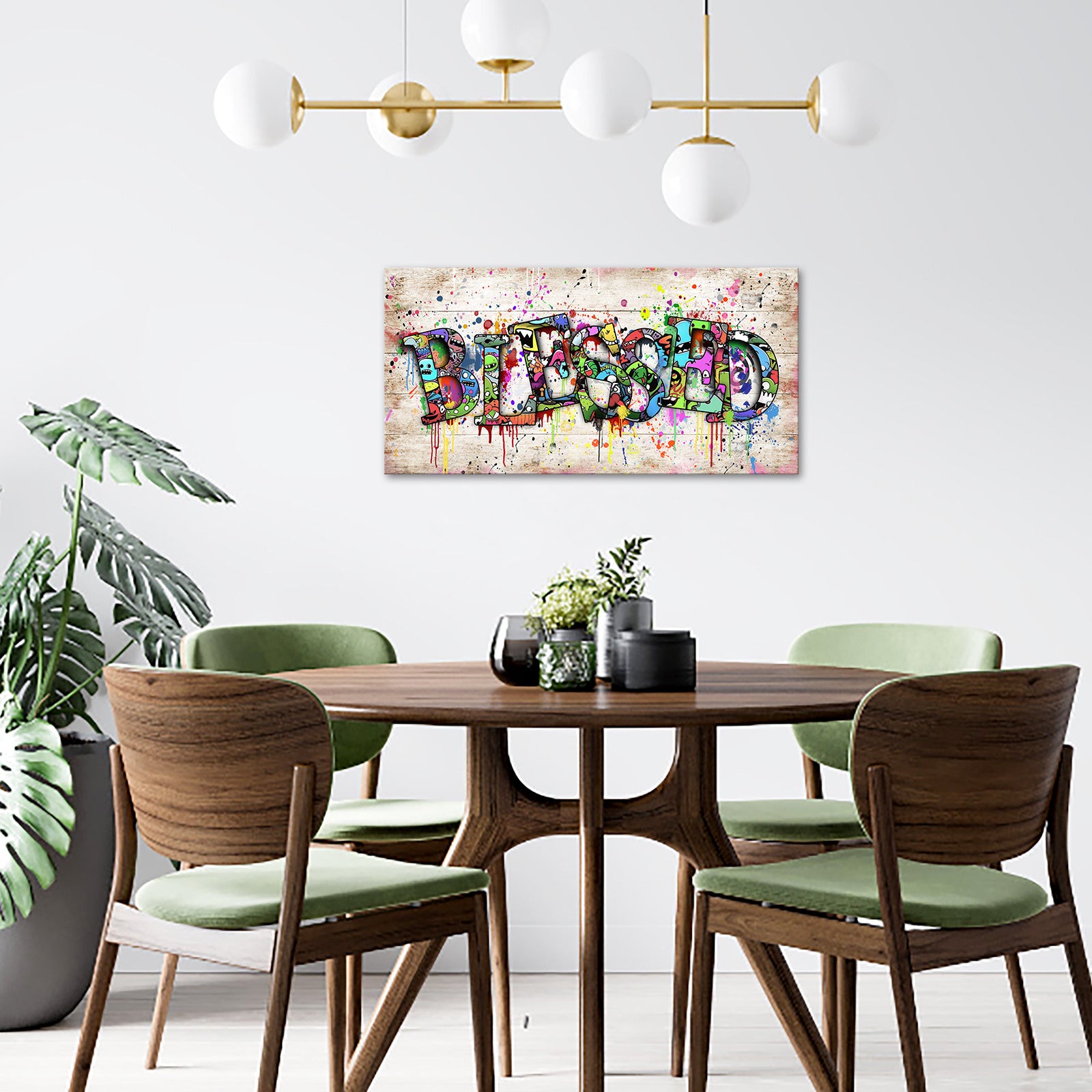 Graffiti style art decoration canvas wall art for sale online USA