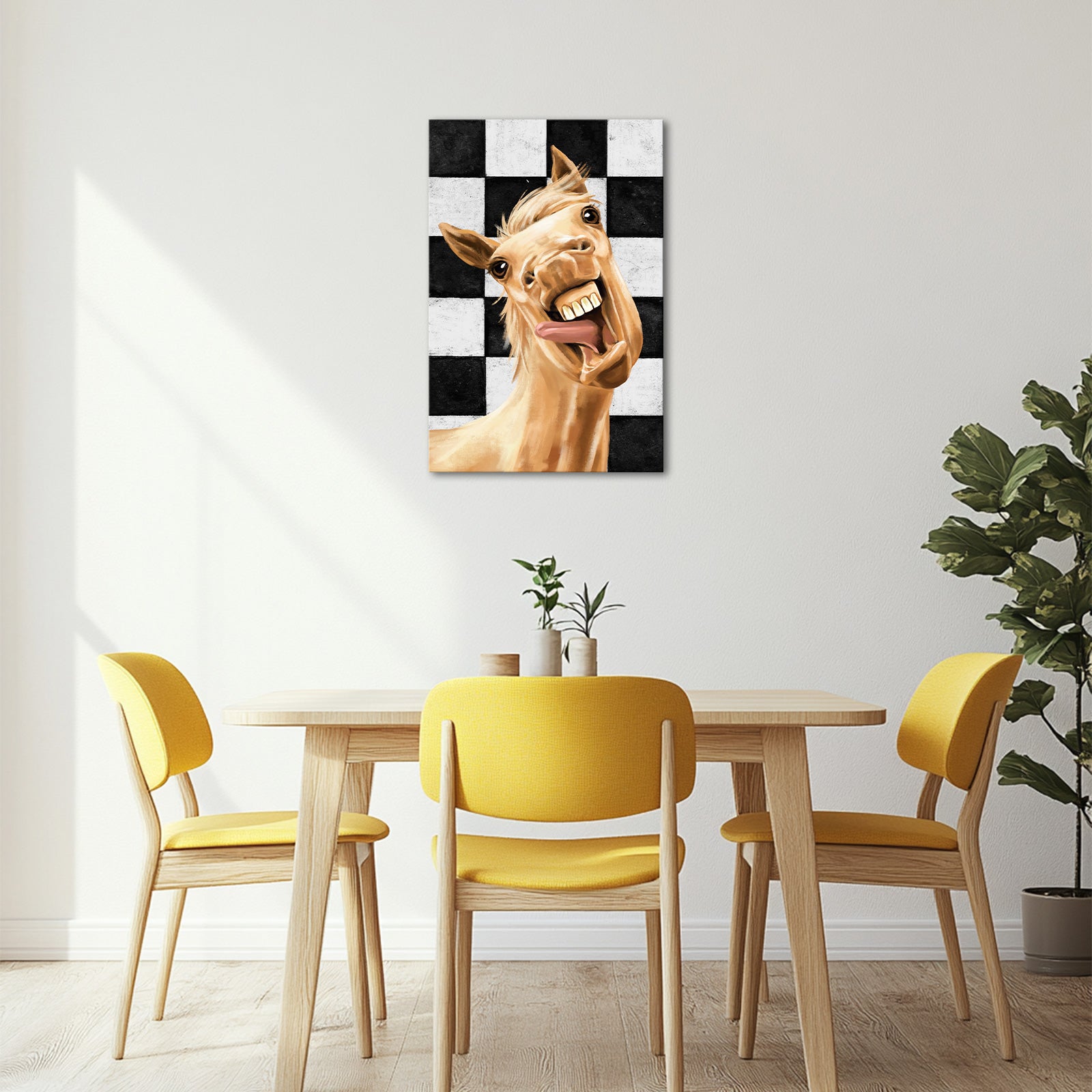 Funny Horse canvas prints for modern living wall