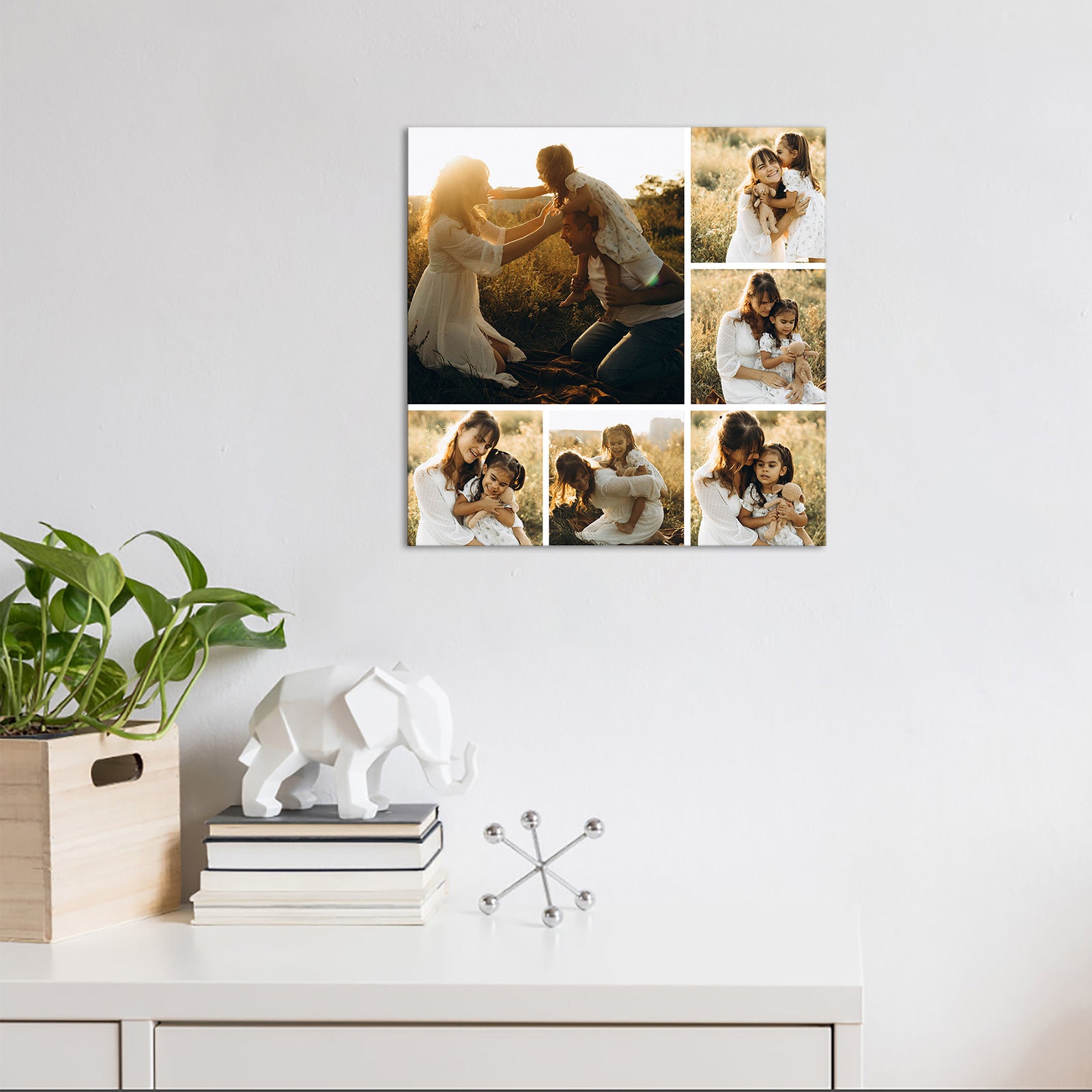 diy picture collage on canvas for wall decor