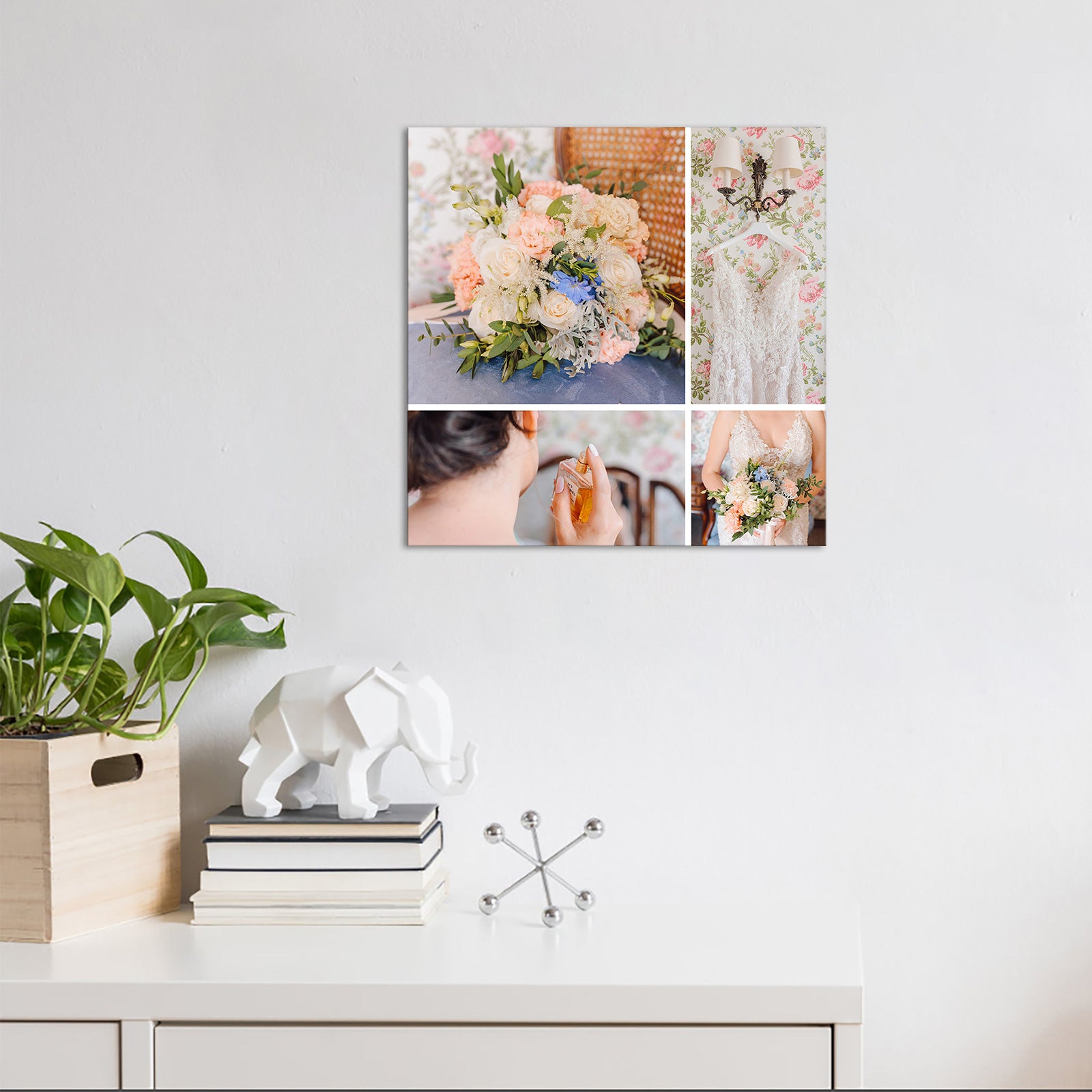 Wedding Memorial Photo Print Collage Canvas Gift Inspiration Wall