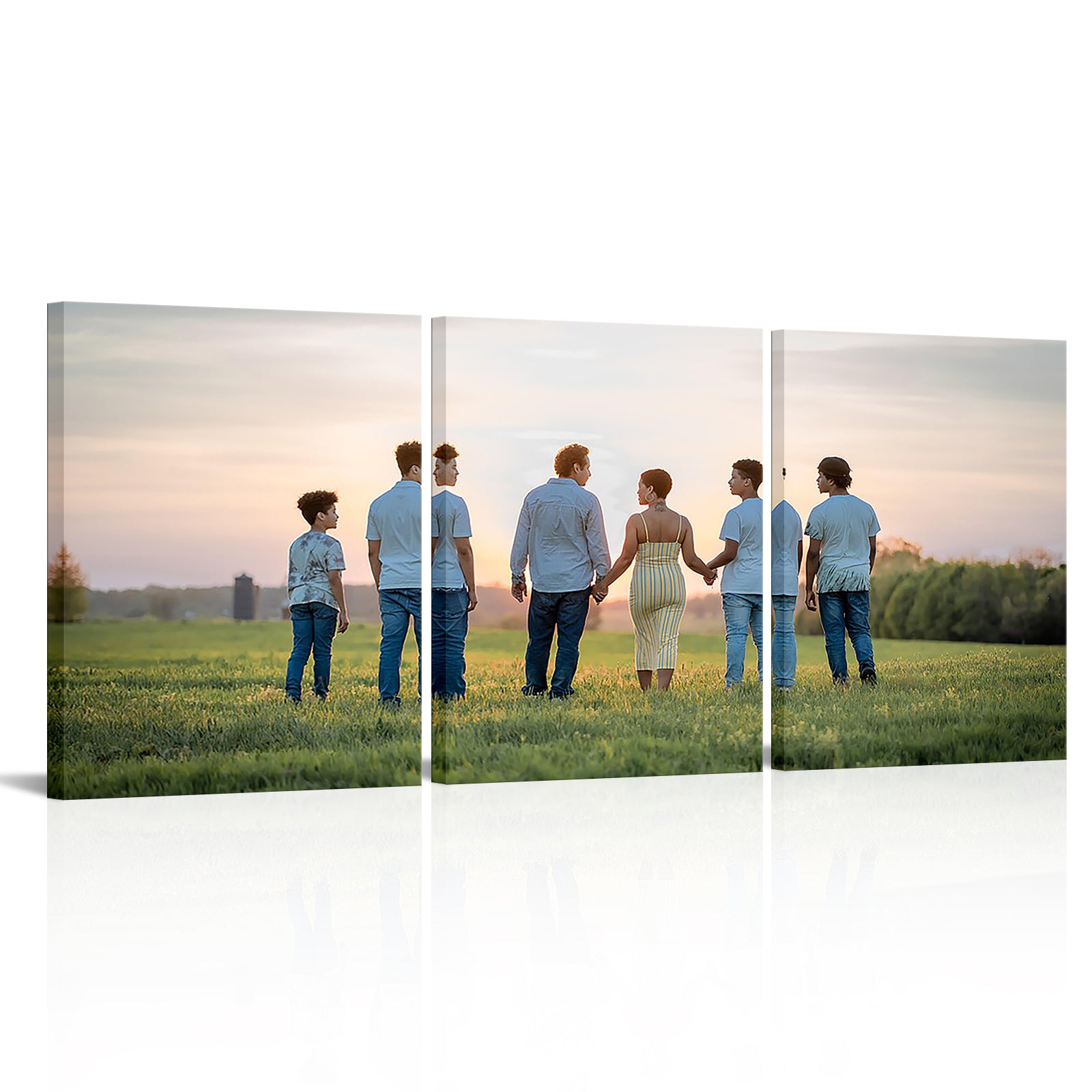 Custom 3-piece split canvas wall art