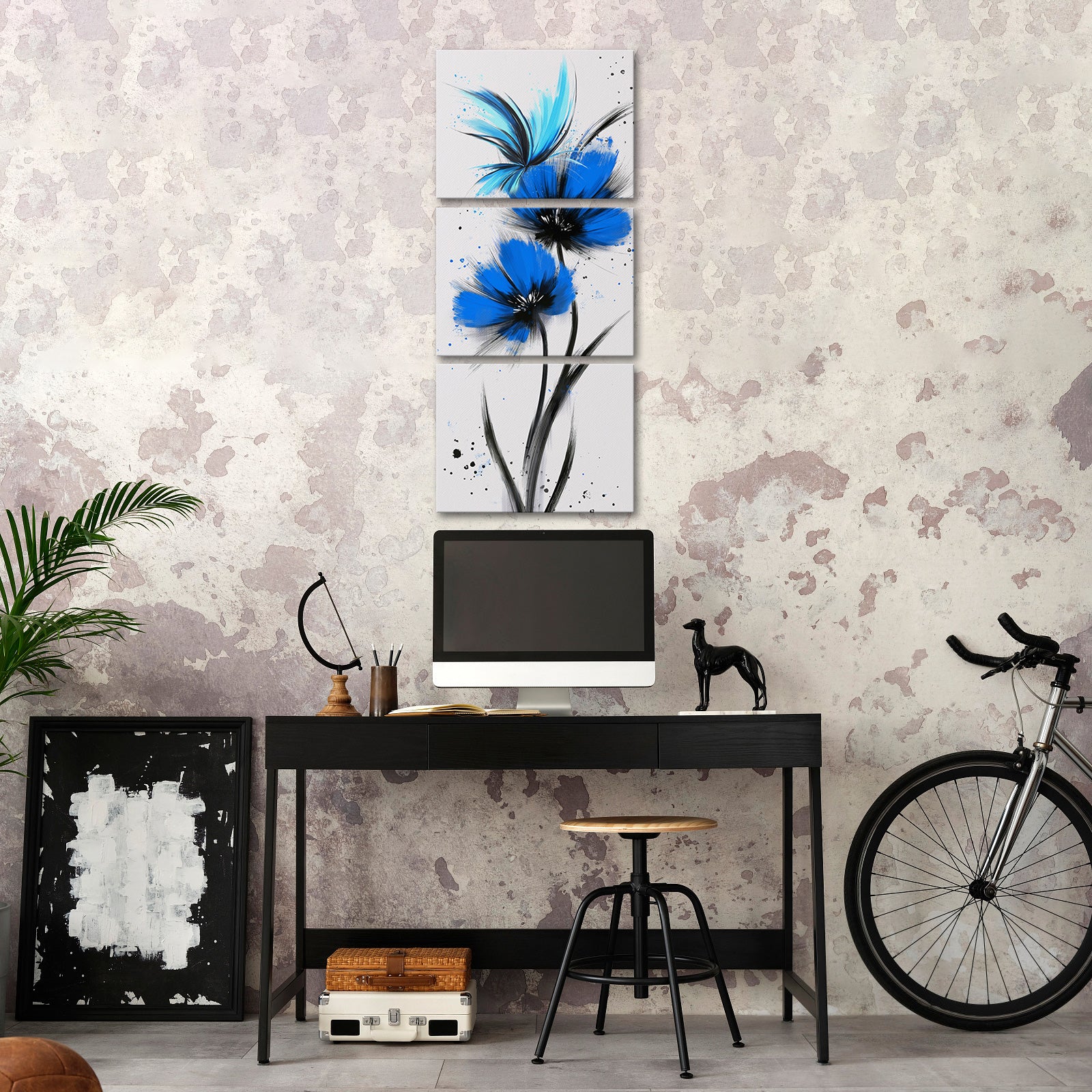 Abstract Bright Butterfly split canvas photo prints
