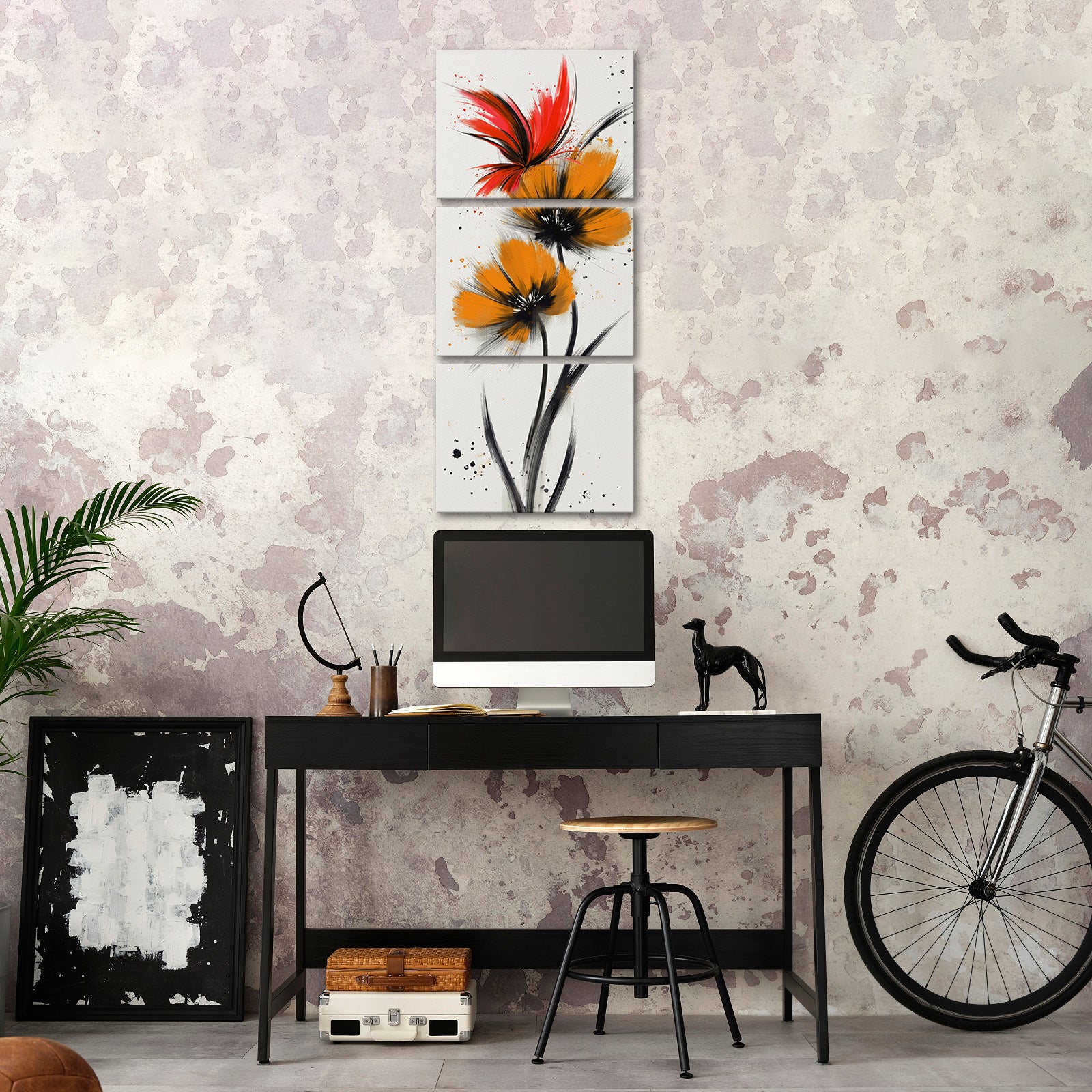 Abstract Bright Butterfly split canvas photo prints