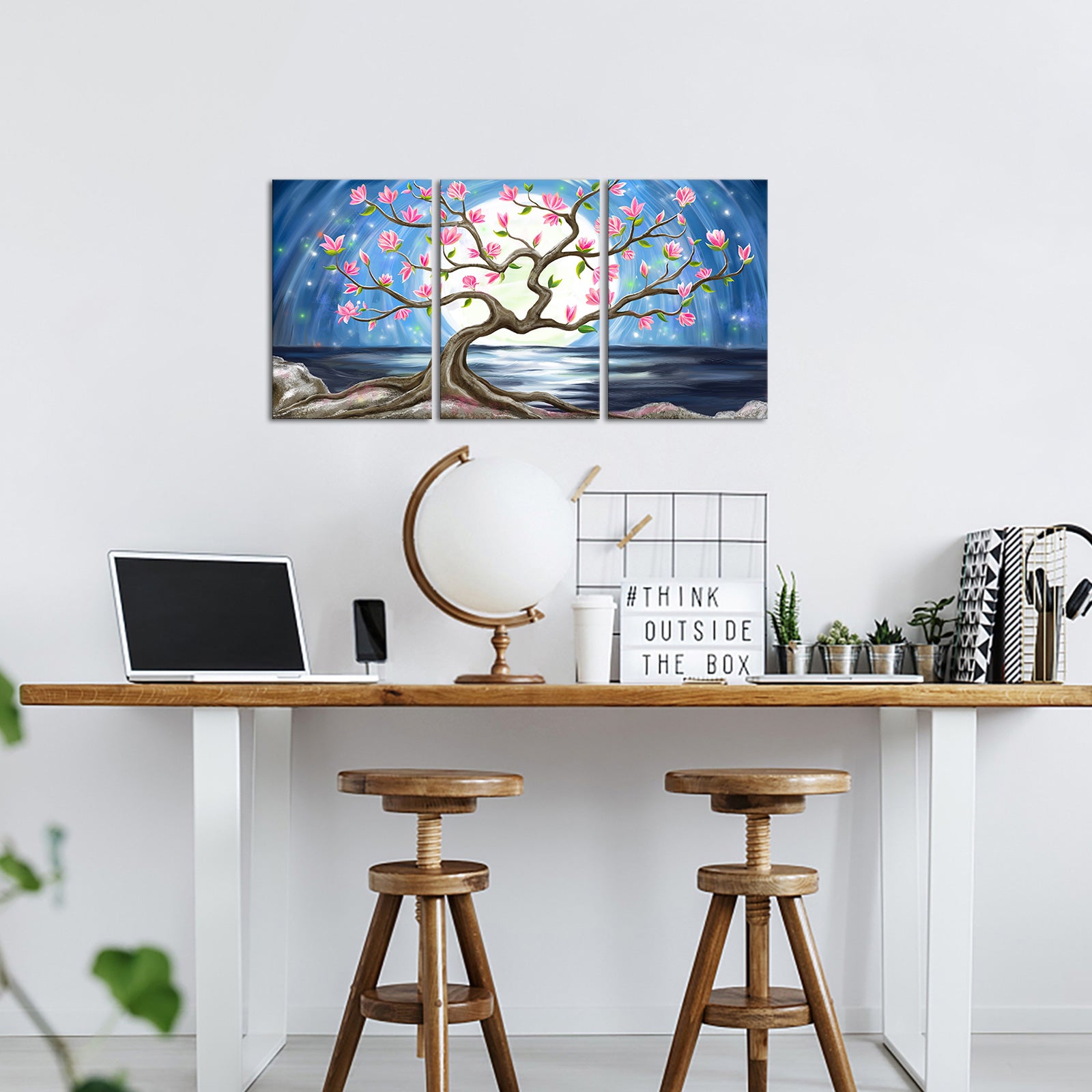 Seascape triptych landscape canvas print online