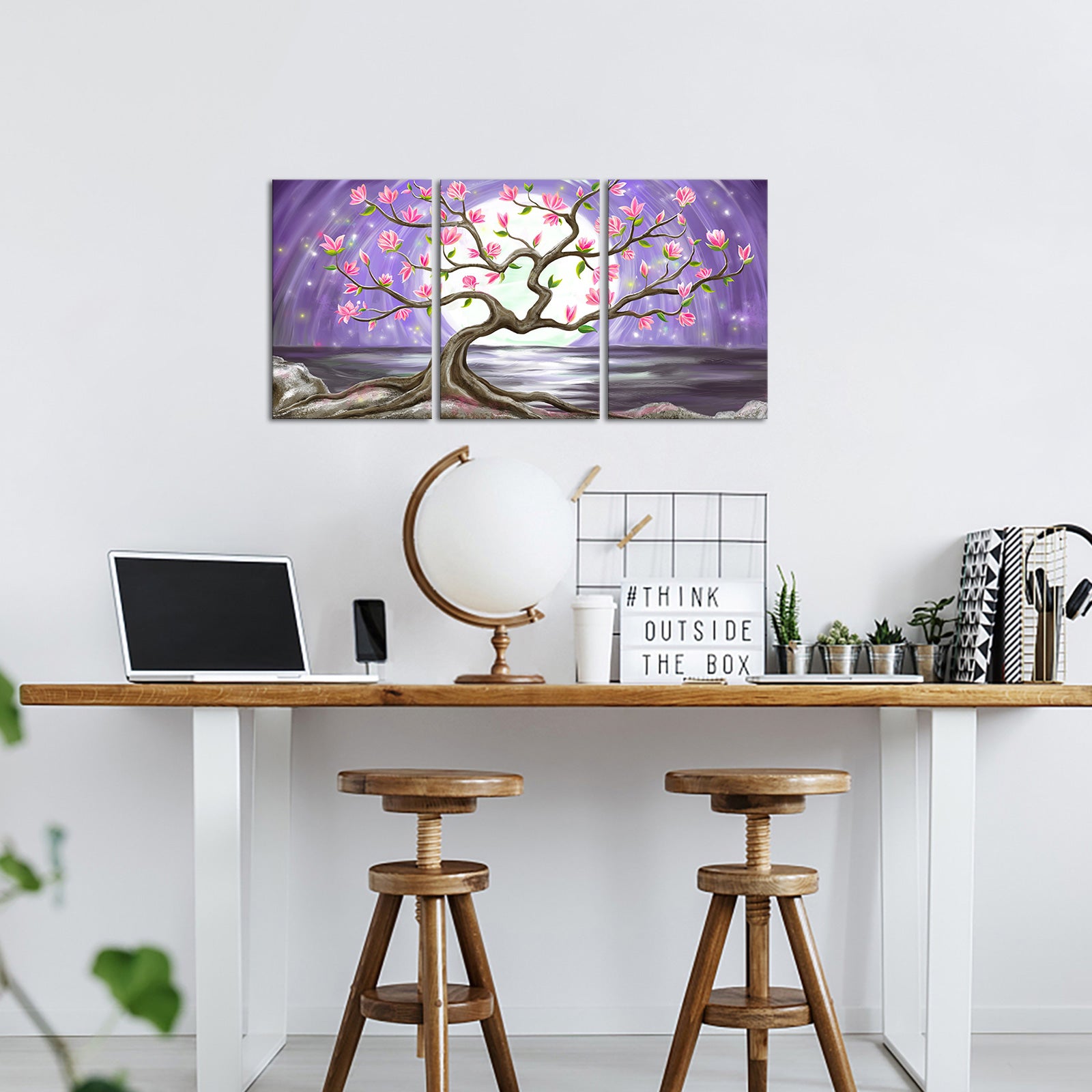 Seascape triptych landscape canvas print online