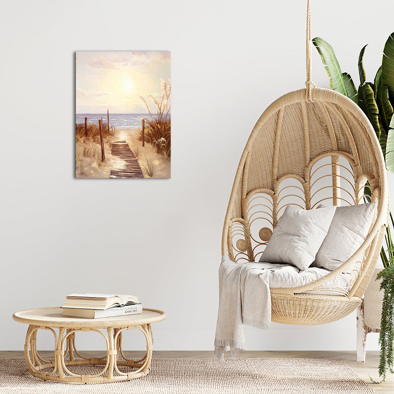 Beach Leading To The Ocean affordable canvas prints for bathroom