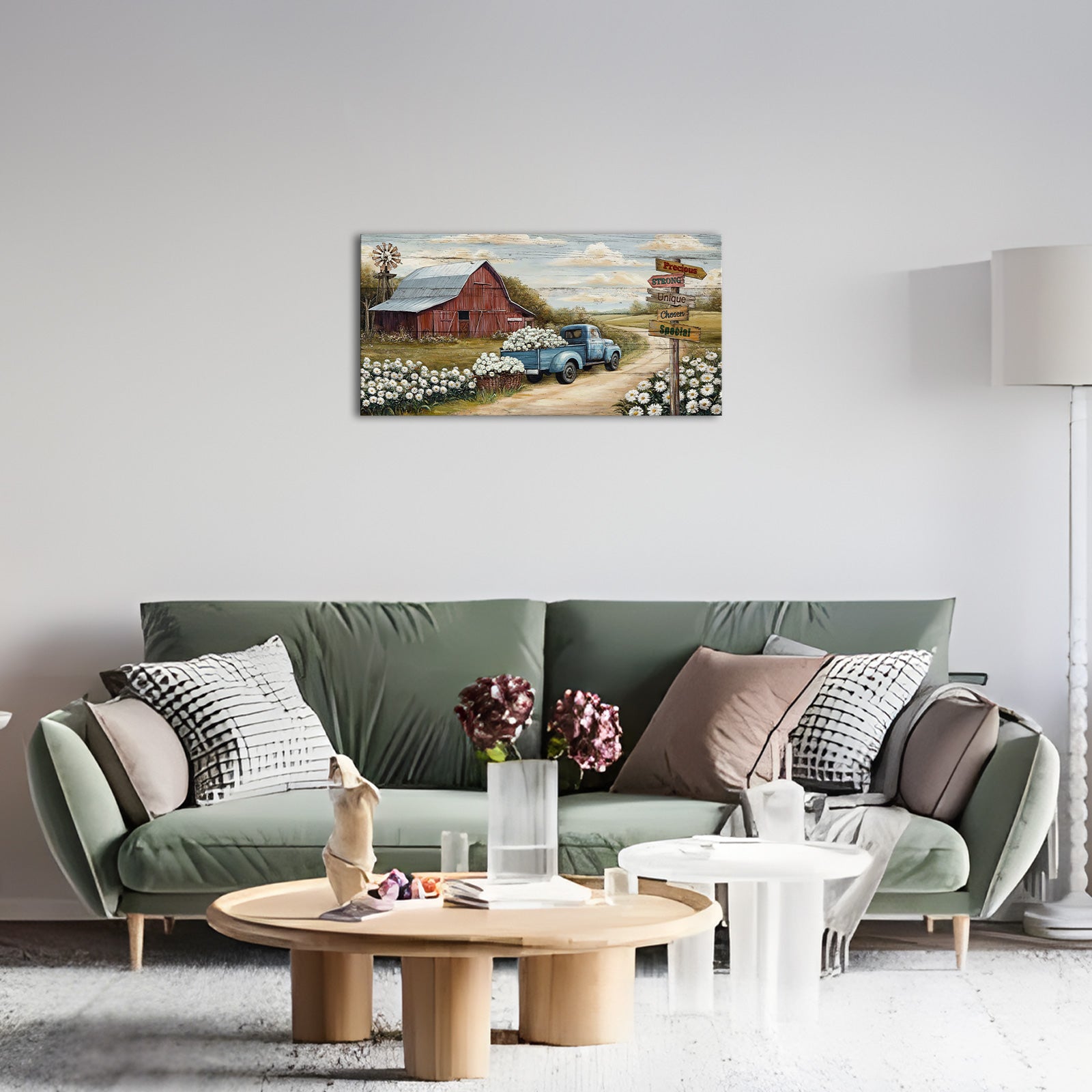 Farm style wall art canvas prints