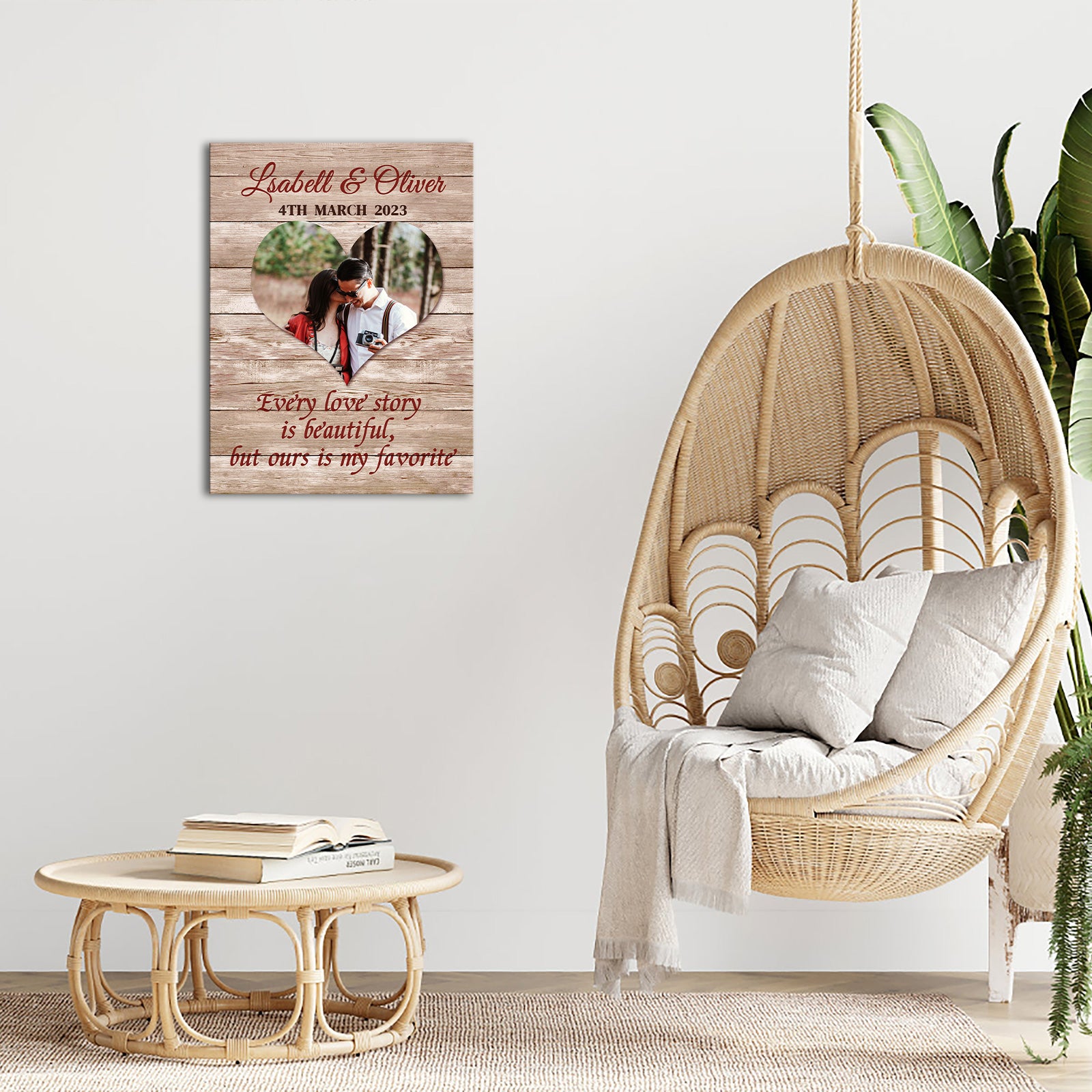 Custom Couple Canvas Wall Art