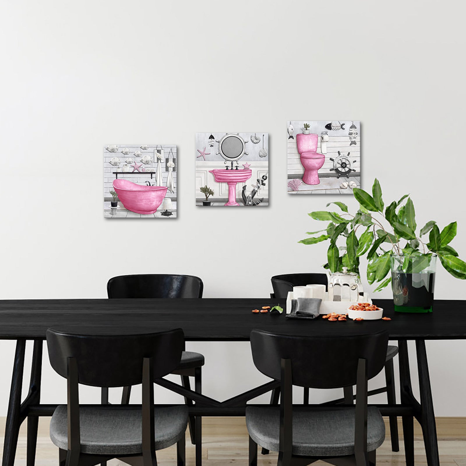 Coastal-Themed Bathroom