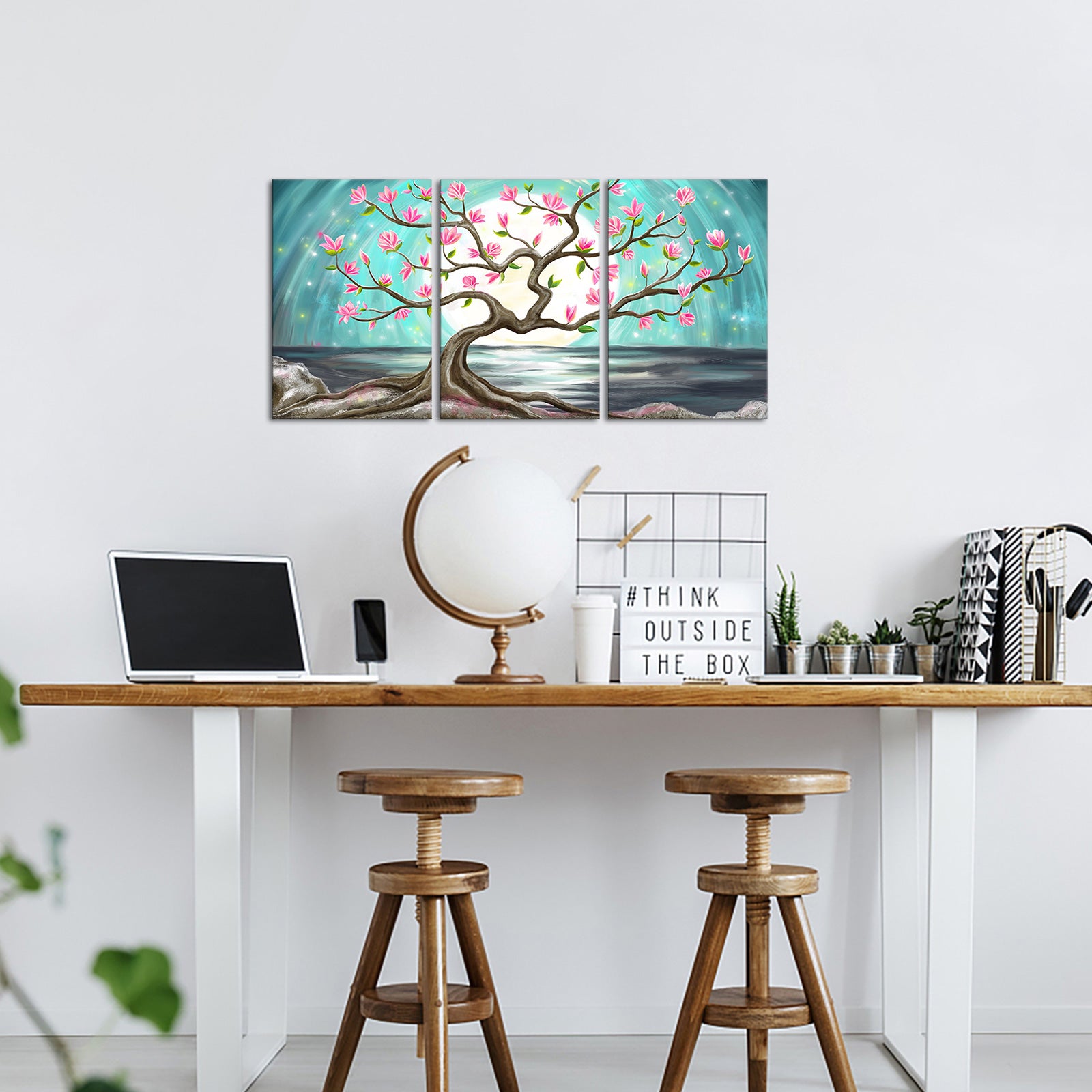 Seascape triptych landscape canvas print online