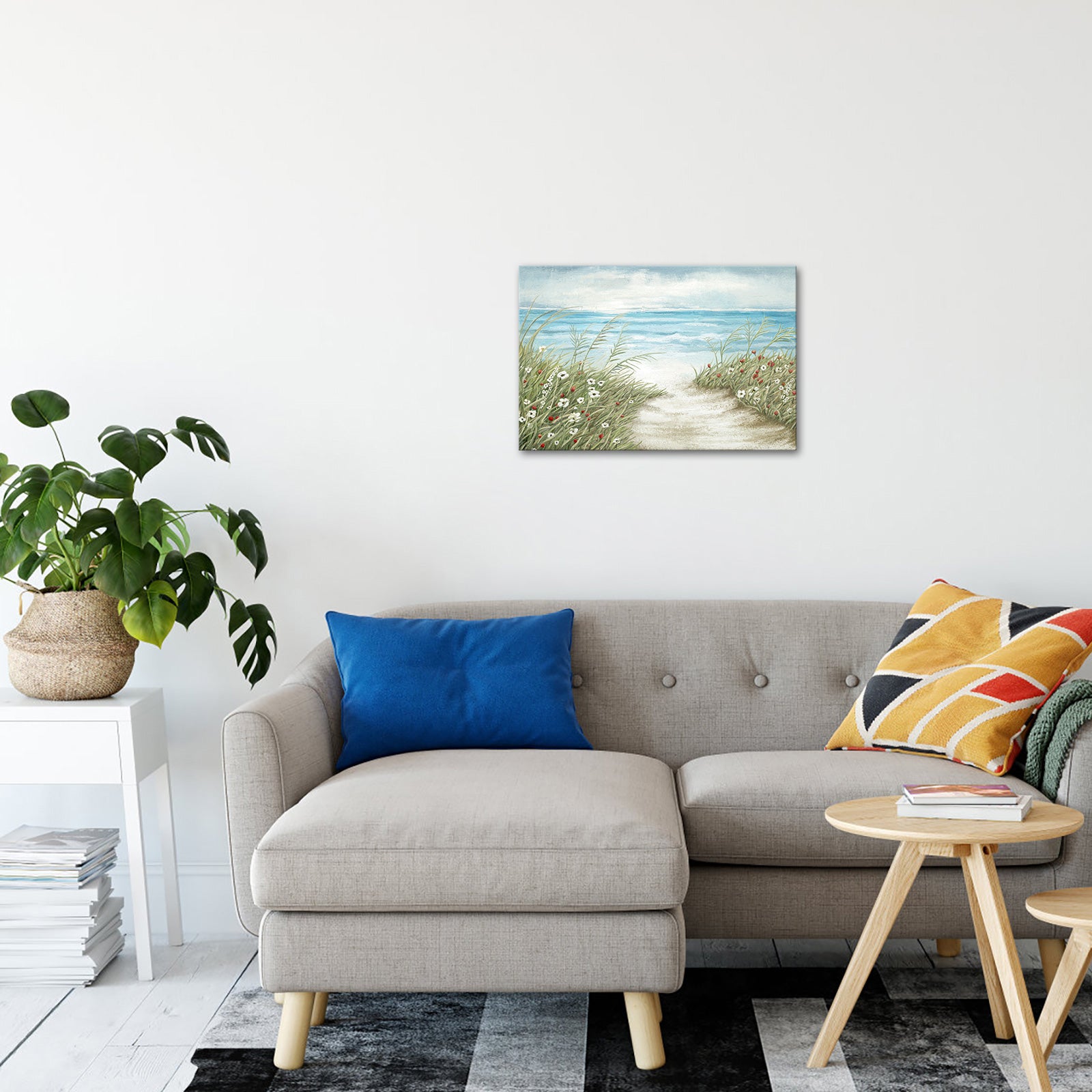 seaside landscape large canvas wall art for living room
