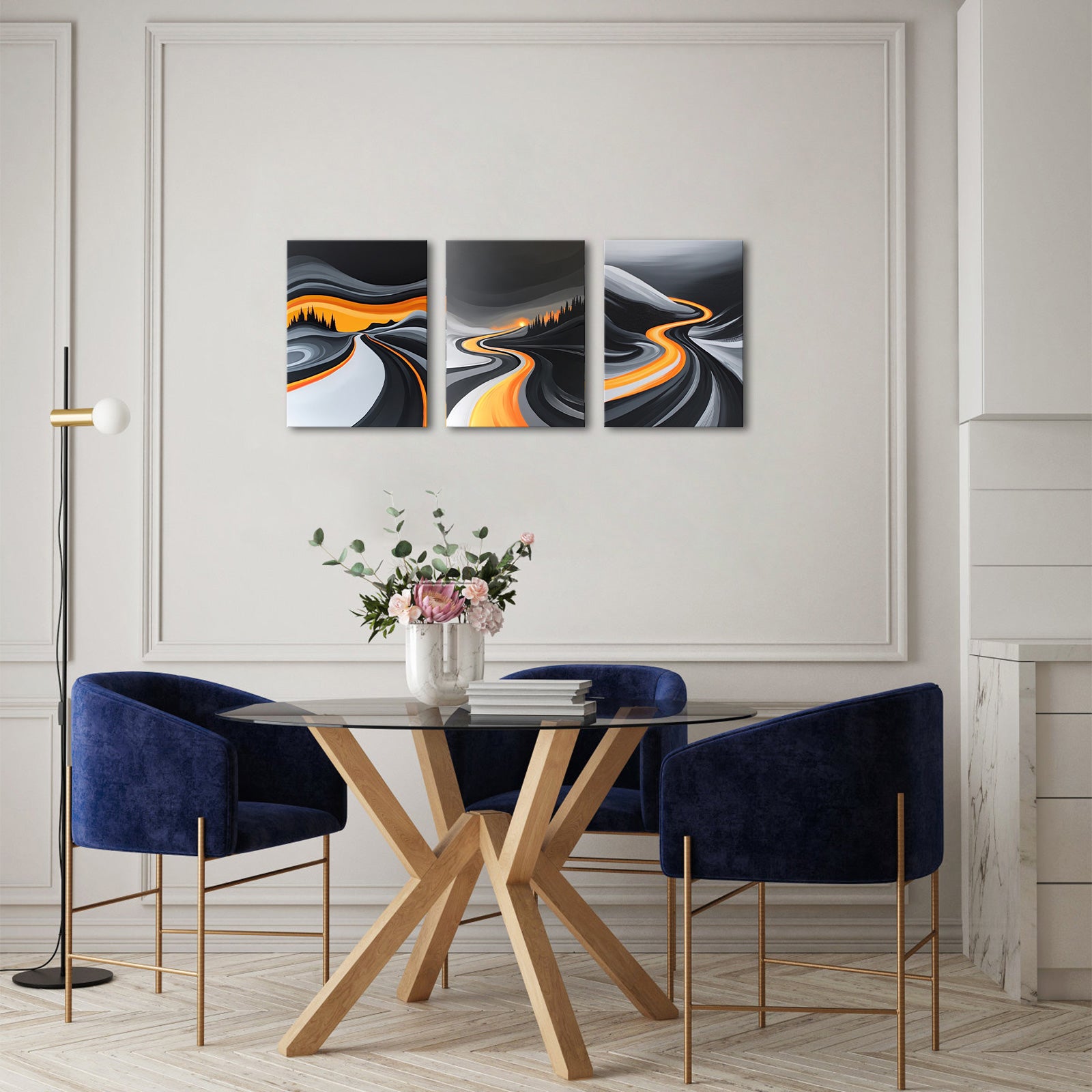 Abstract Winding Path