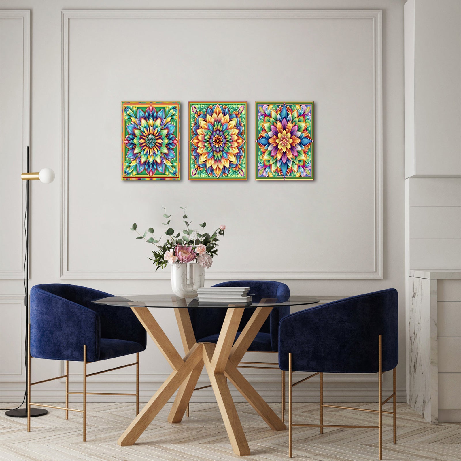 Kaleidoscope Colorful Floral Patterns