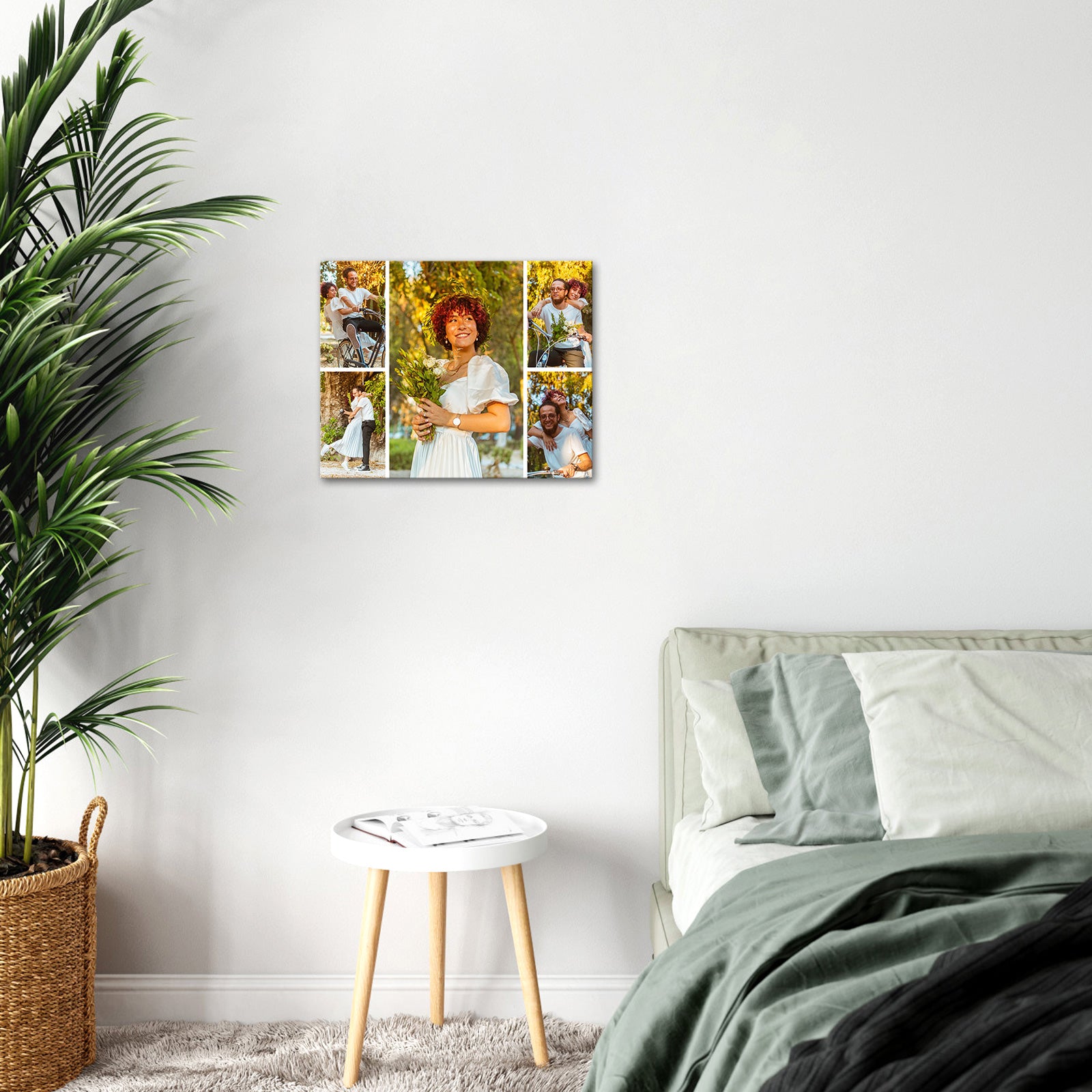 anniversary canvas photo print gift photo collage art