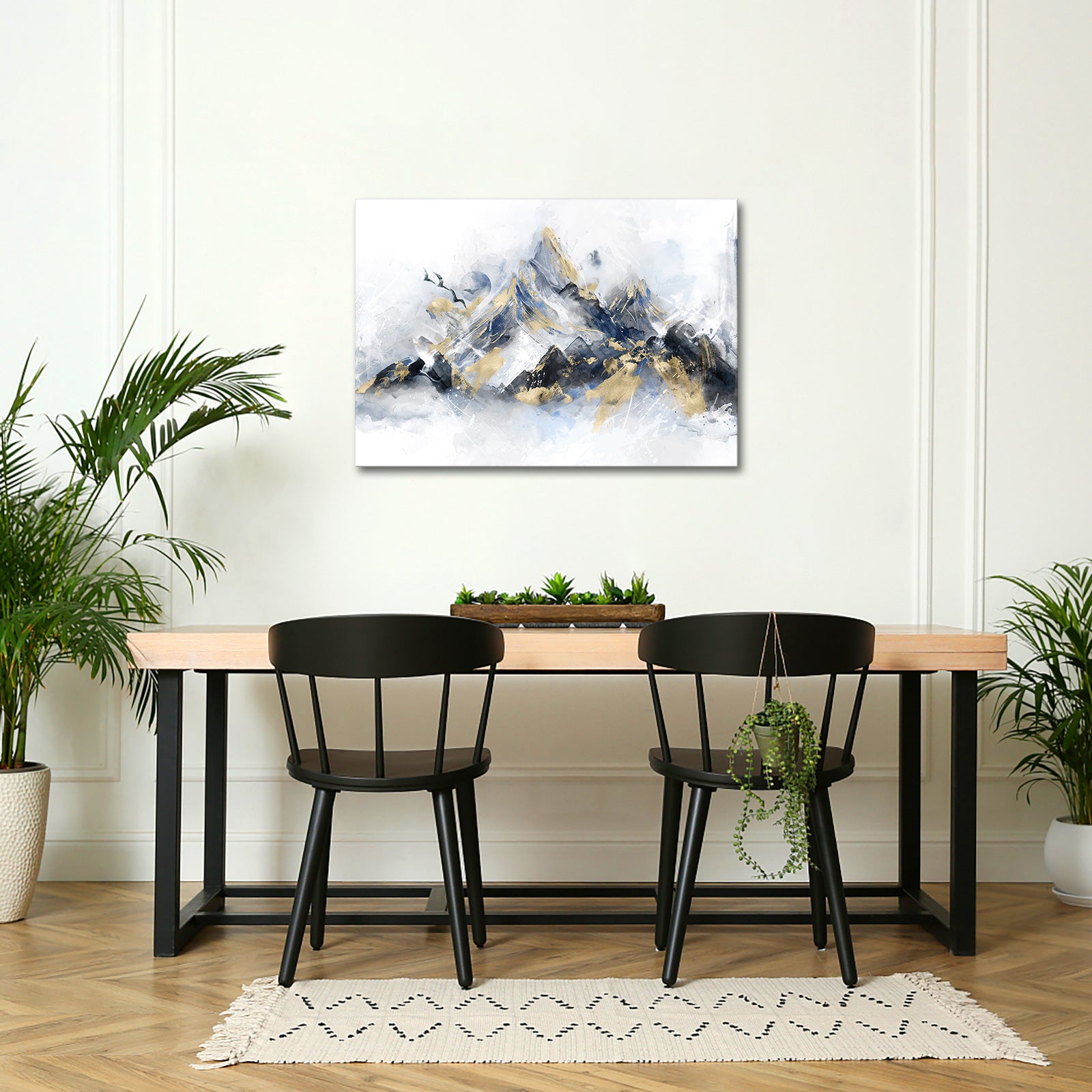 Abstract Mountain Peaks