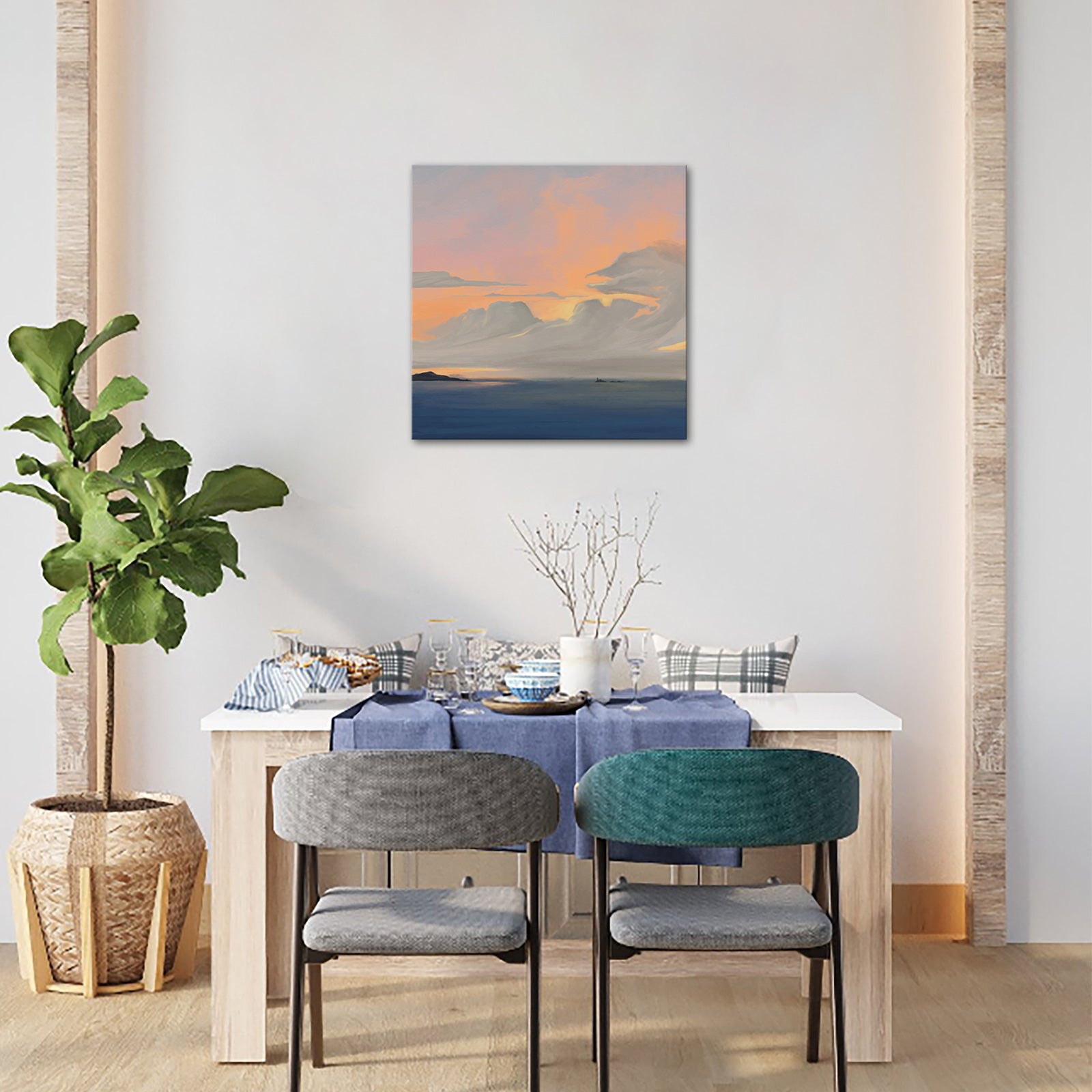 Tranquil Sea Level Small high quality gentle style home wall decoration