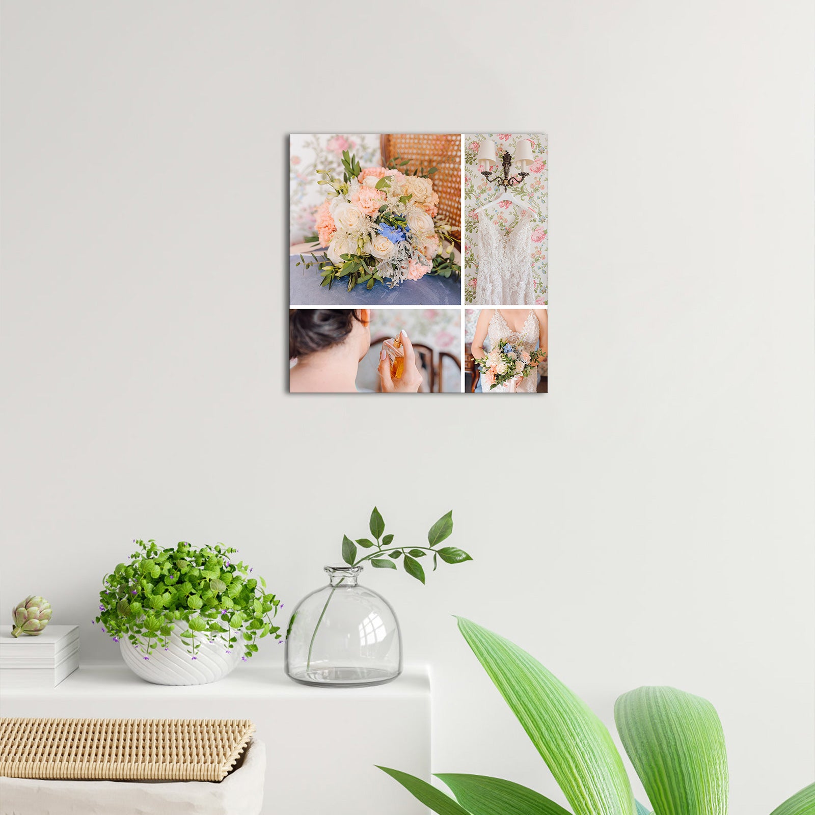 Wedding Memorial Photo Print Collage Canvas Gift Inspiration Wall