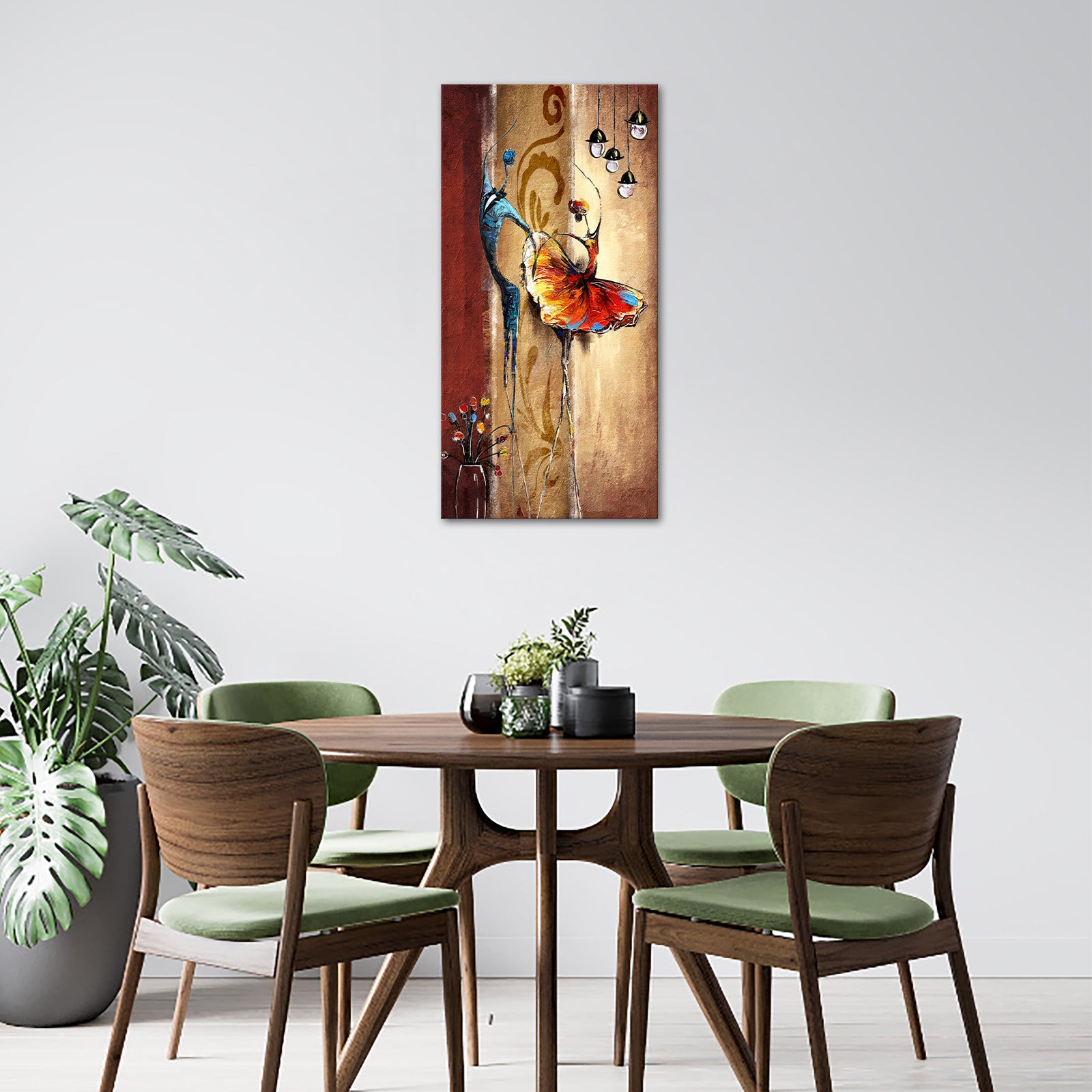 Dance Together personalized picture to canvas wall art 8x16 inches