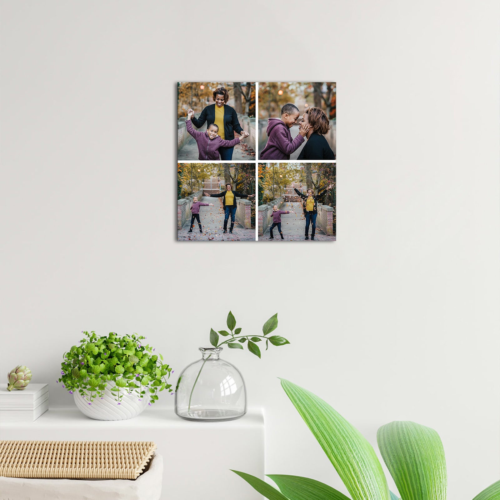 Square Collage Photo Family Photo Collection Canvas Print