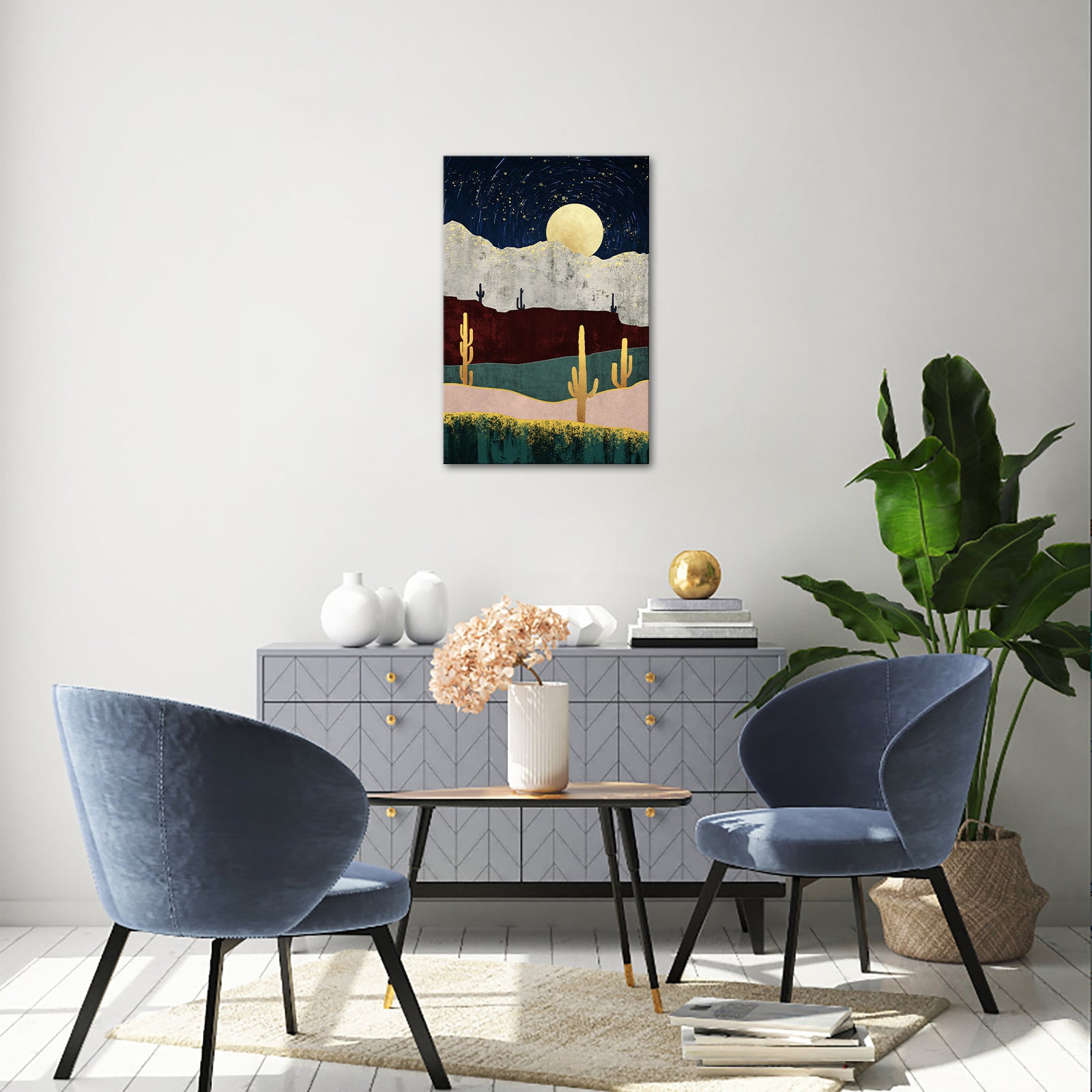 Abstract wind mountain forest cheap large canvas wall art under $50