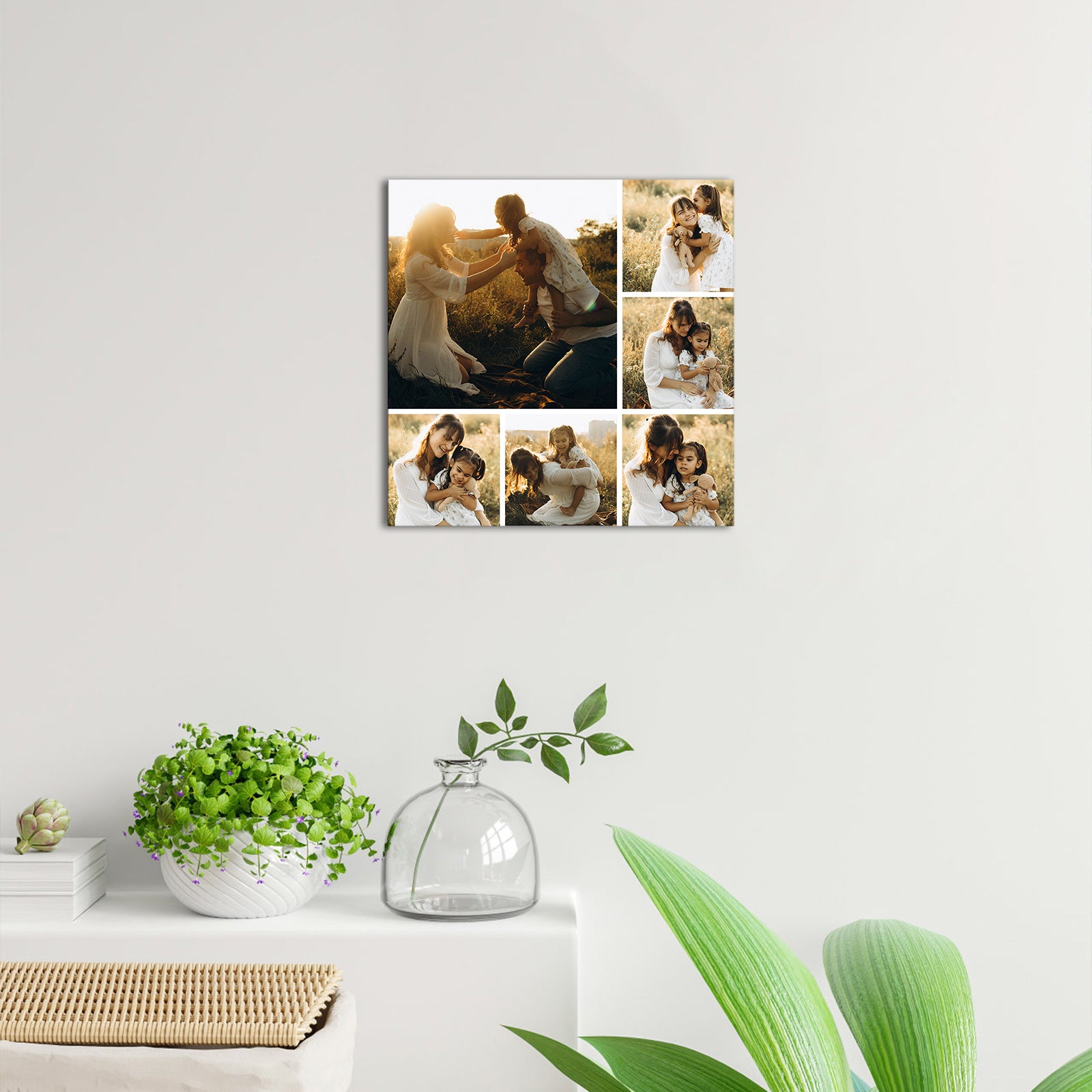 diy picture collage on canvas for wall decor