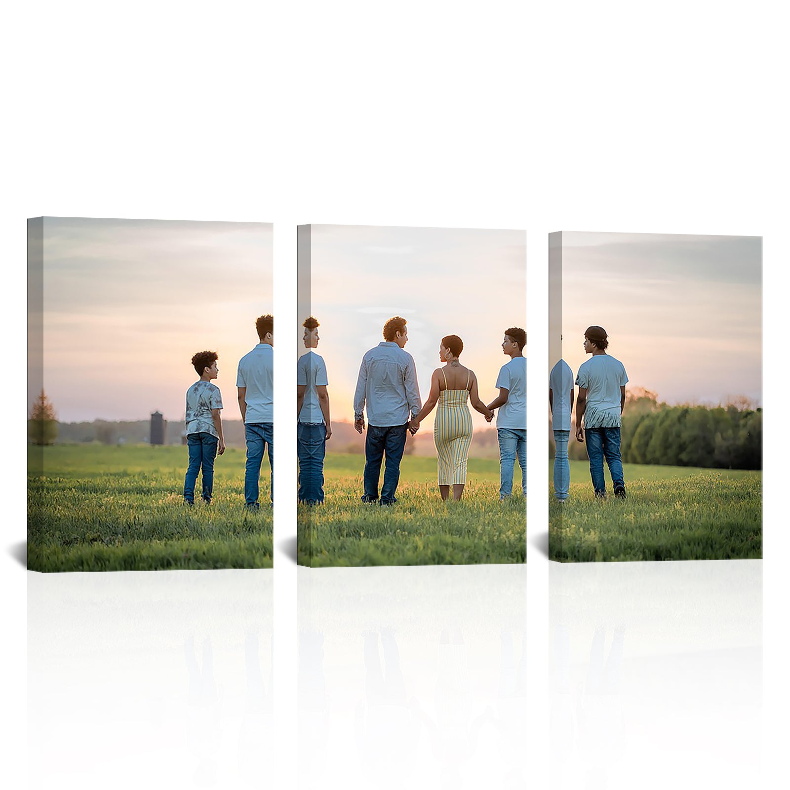 Personalized 3-panel custom wall print